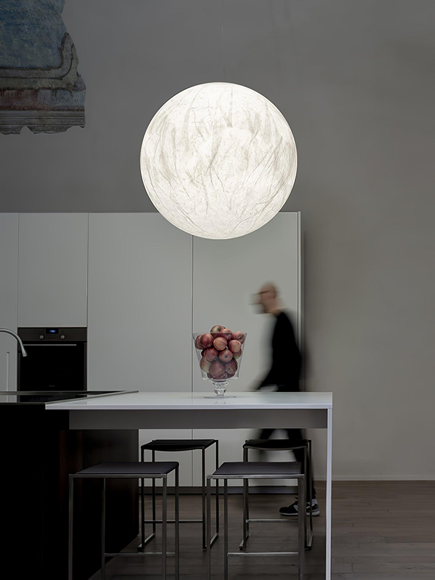 Globe Minimalist Silk Pendant Lamp - Letslighting