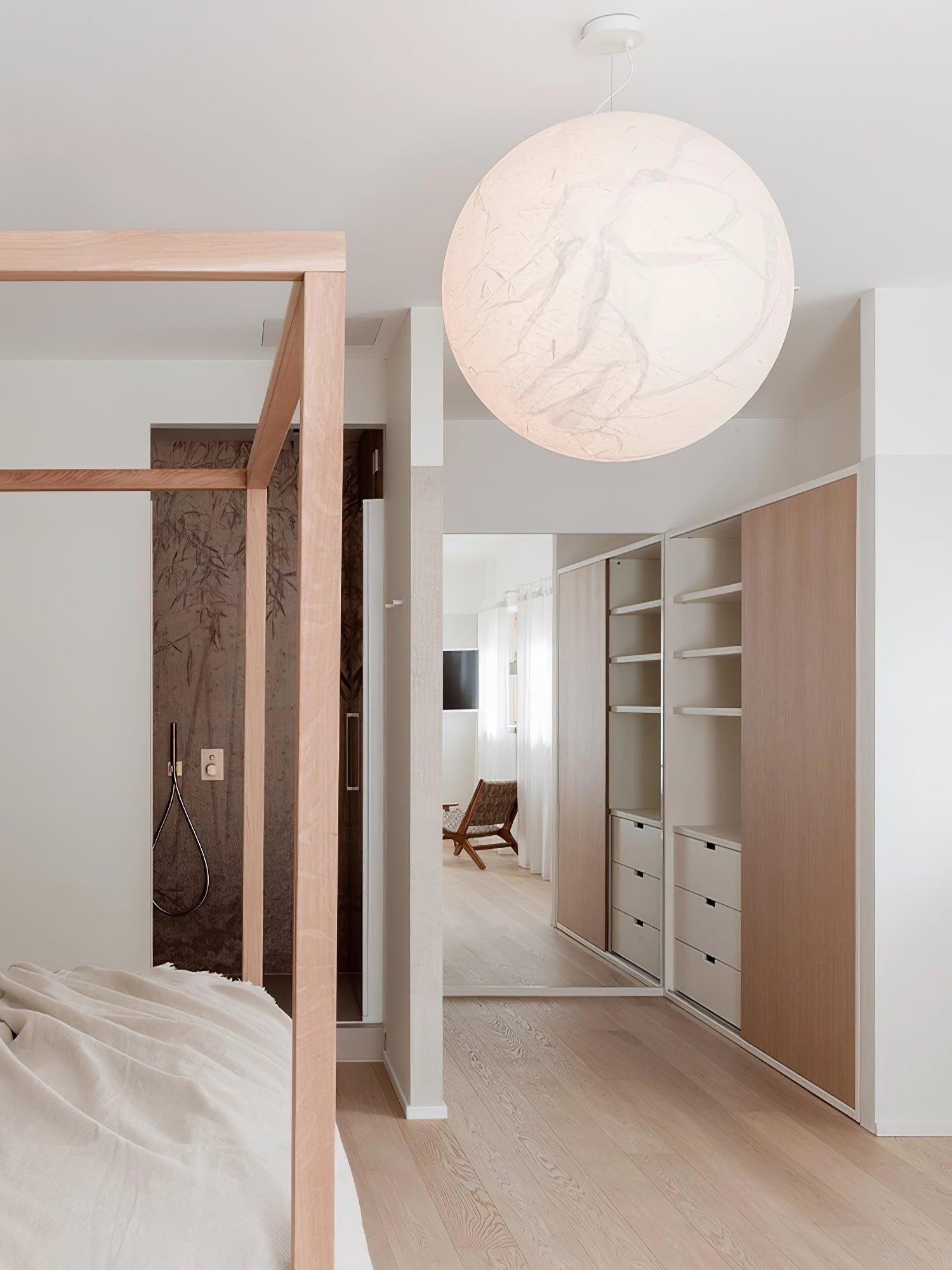 Globe Minimalist Silk Pendant Lamp - Letslighting