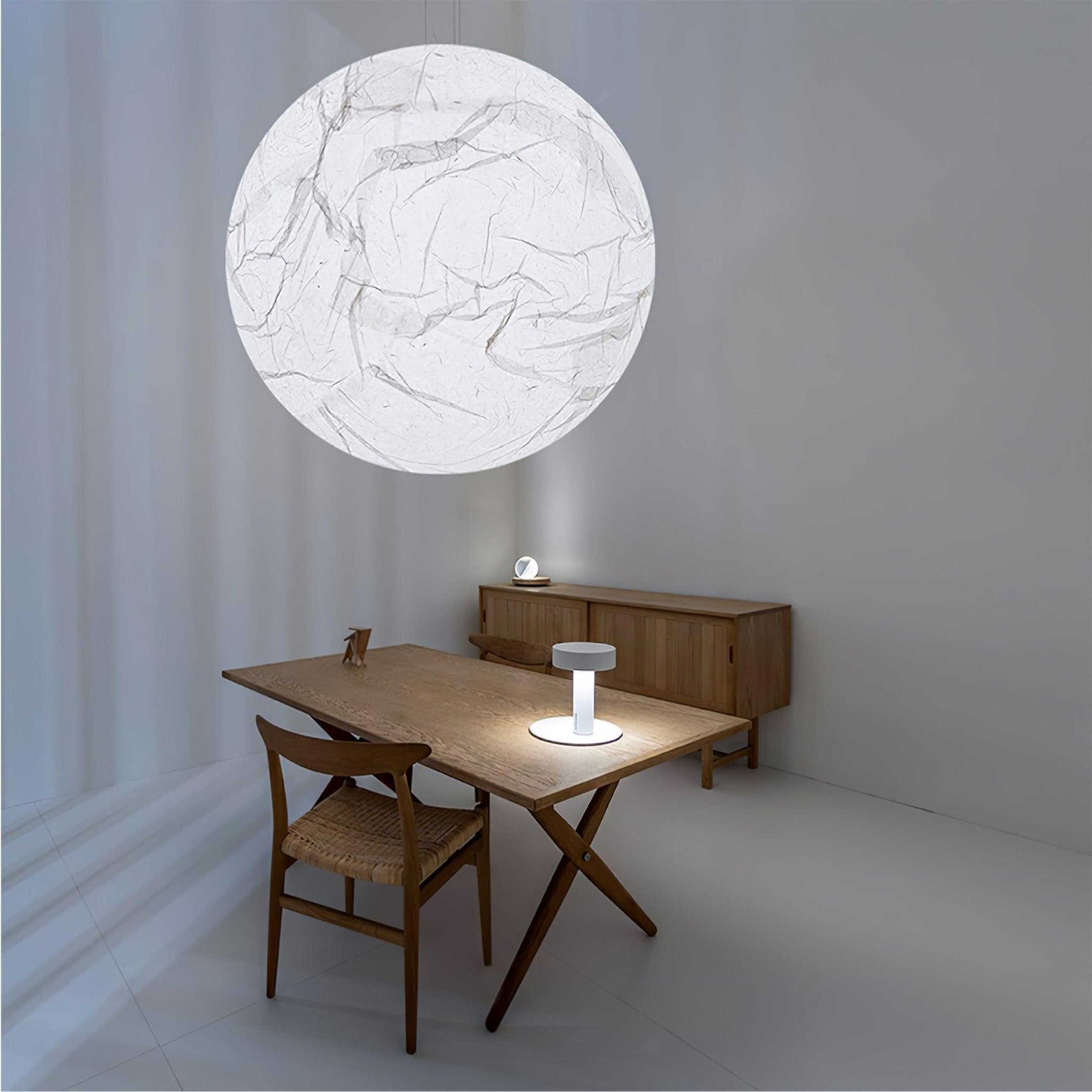 Globe Minimalist Silk Pendant Lamp - Letslighting
