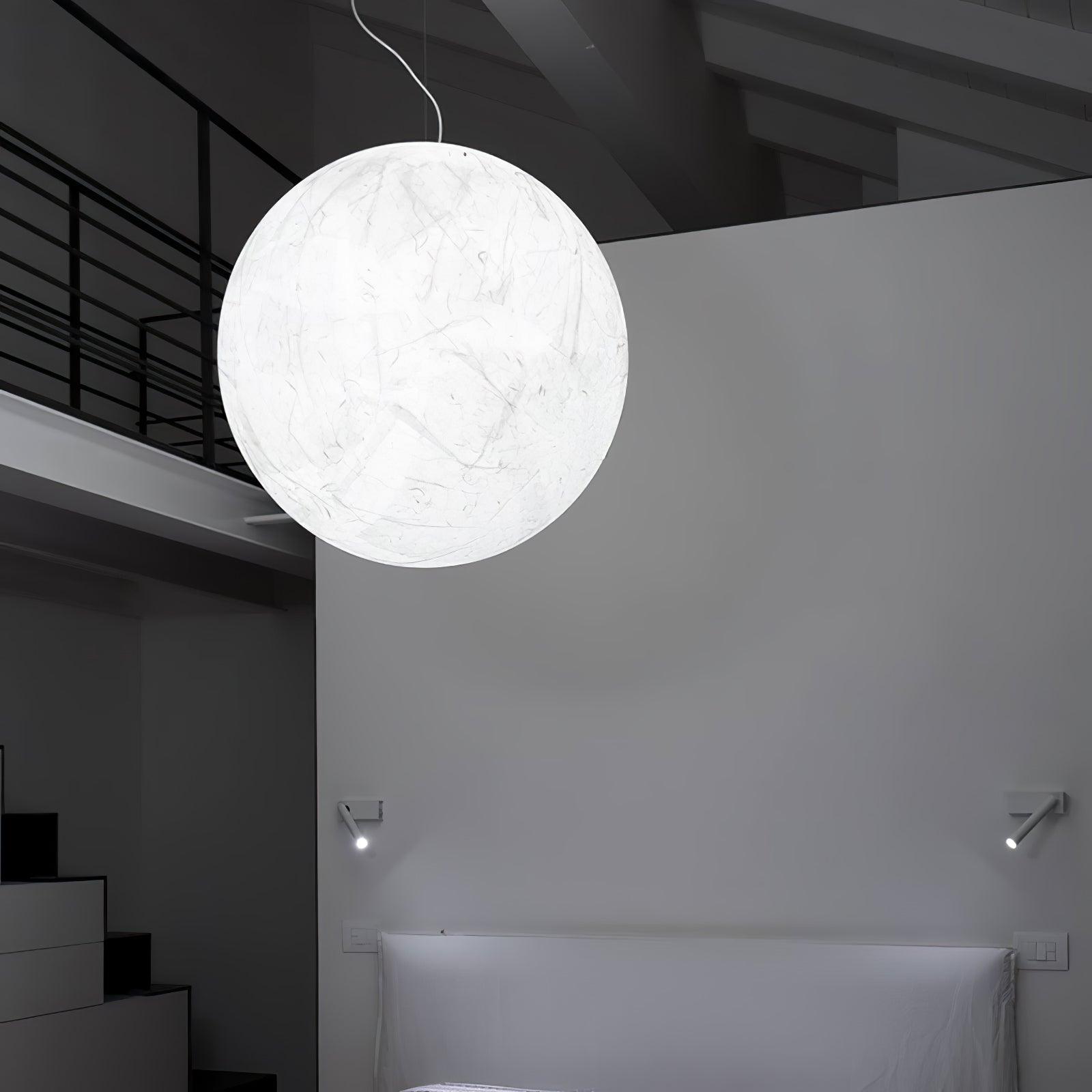 Globe Minimalist Silk Pendant Lamp - Letslighting
