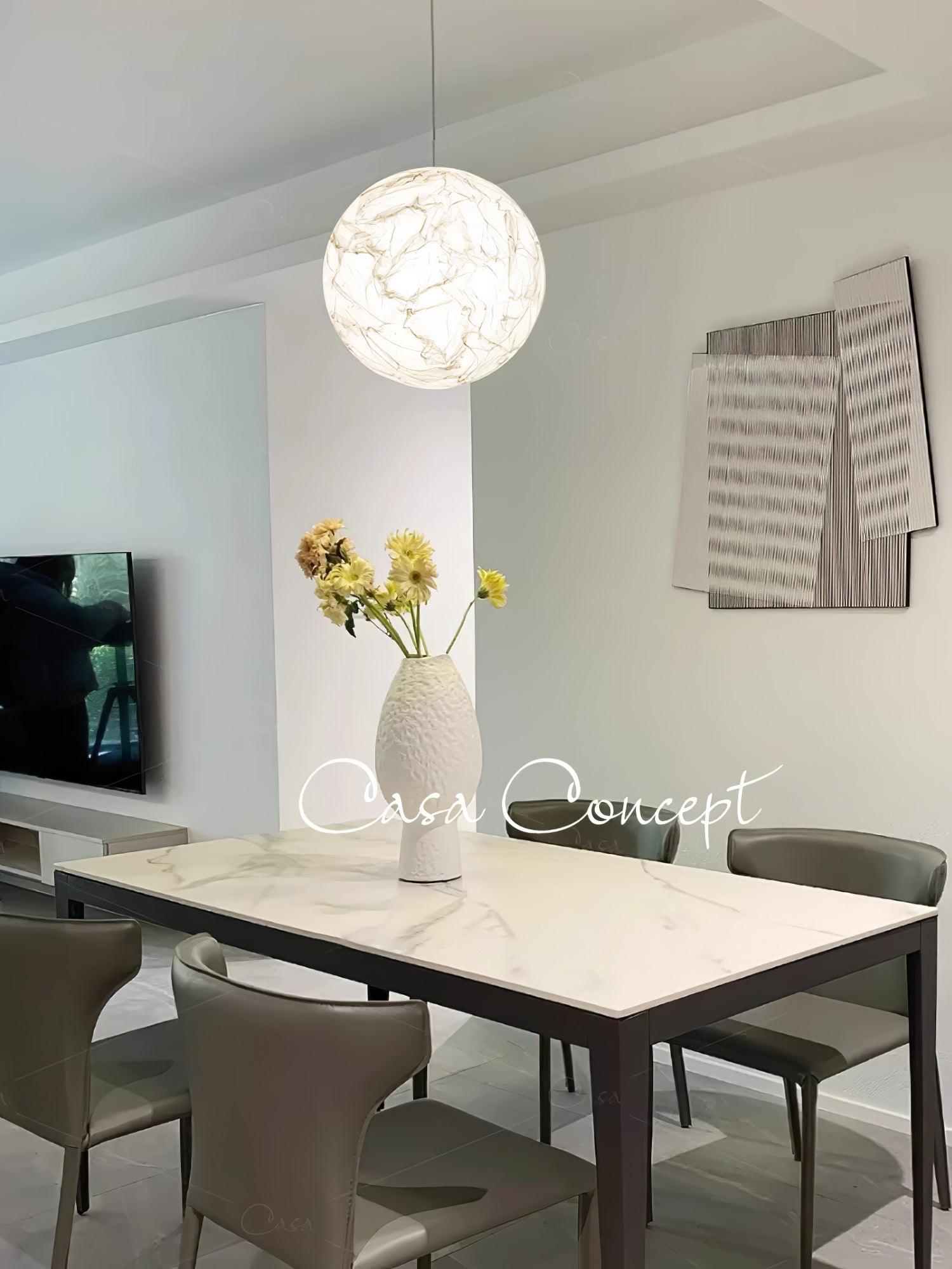 Globe Minimalist Silk Pendant Lamp - Letslighting