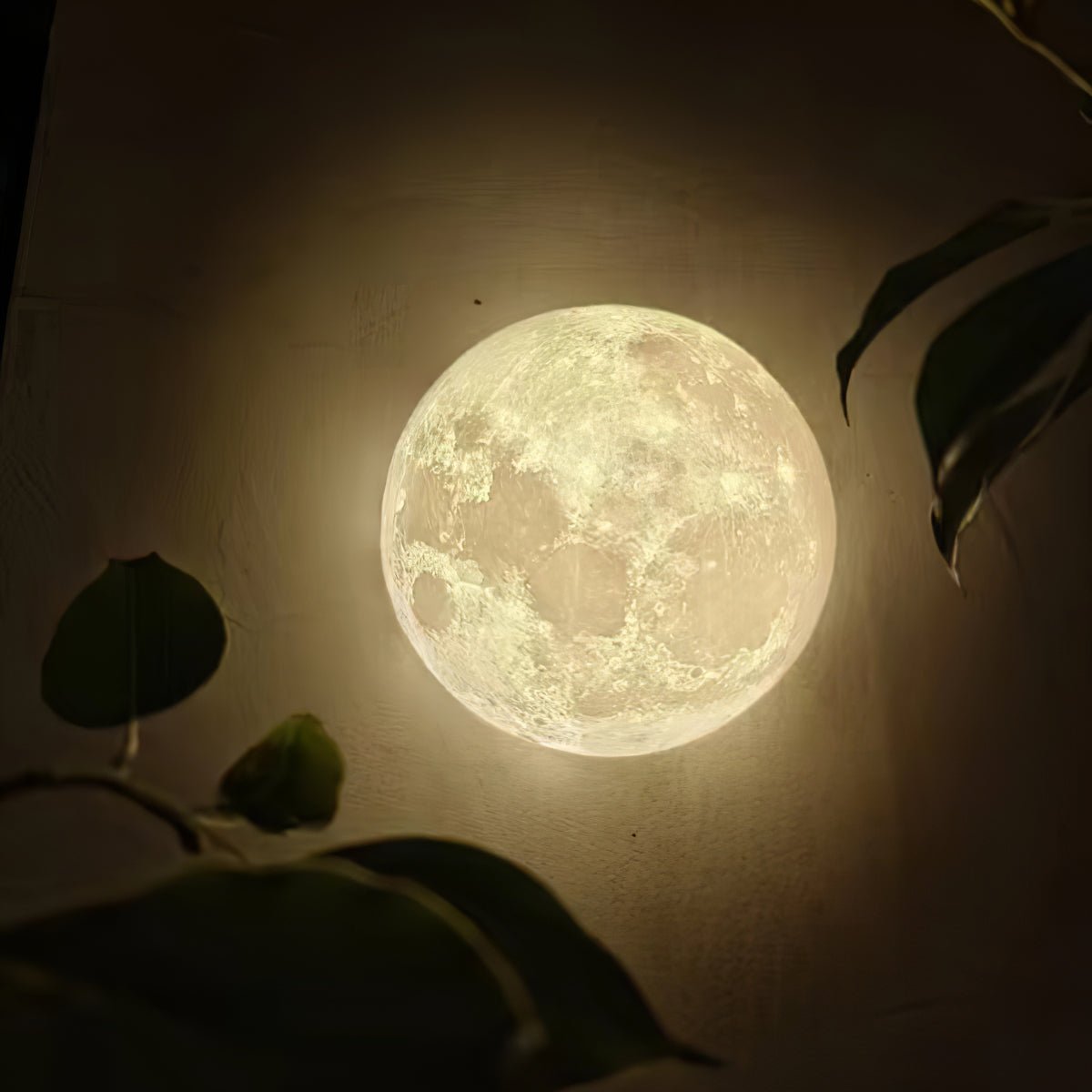 Olsolan Nordic Art Moon 3D Plastic Wall Lamp - Letslighting