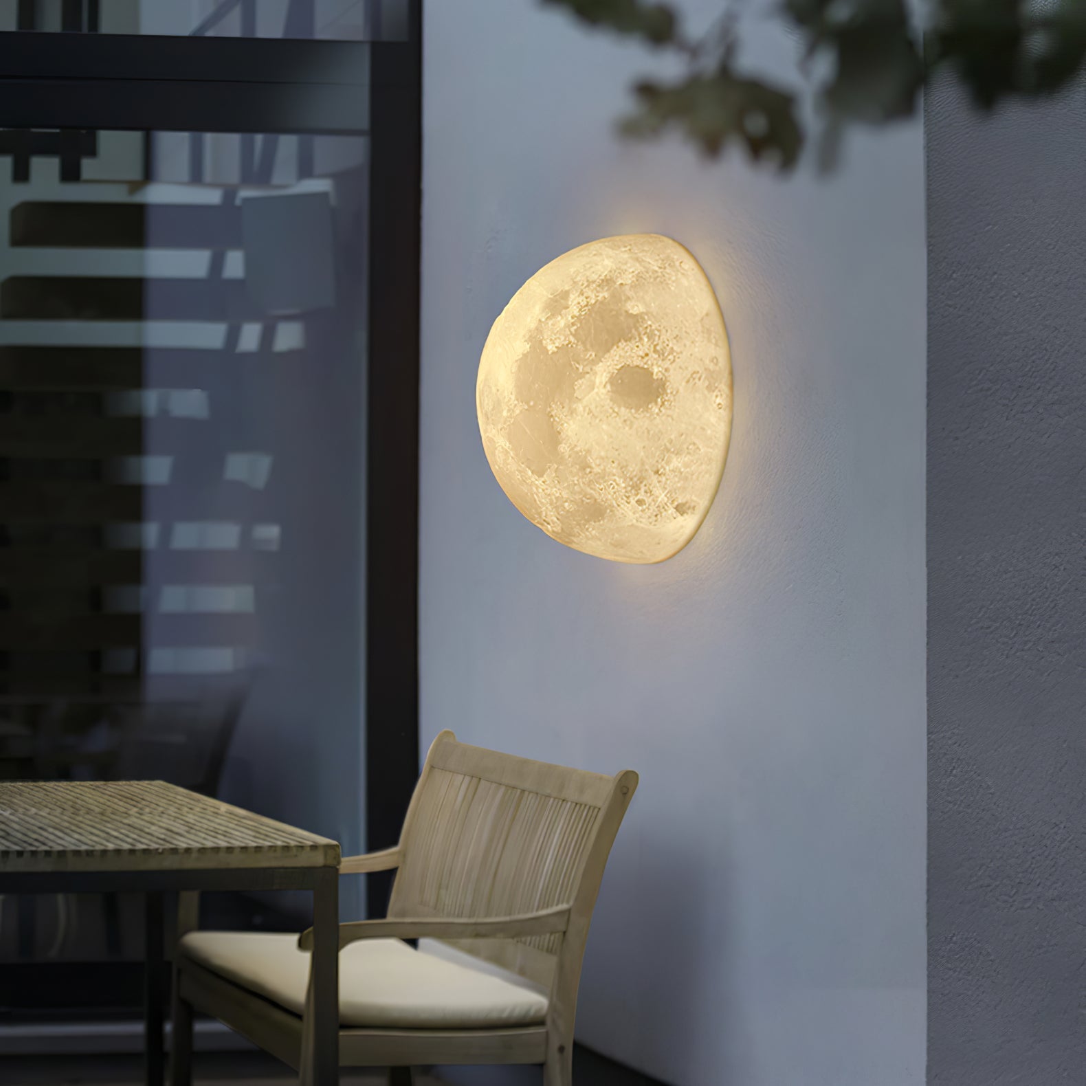 Olsolan Nordic Art Moon 3D Plastic Wall Lamp - Letslighting