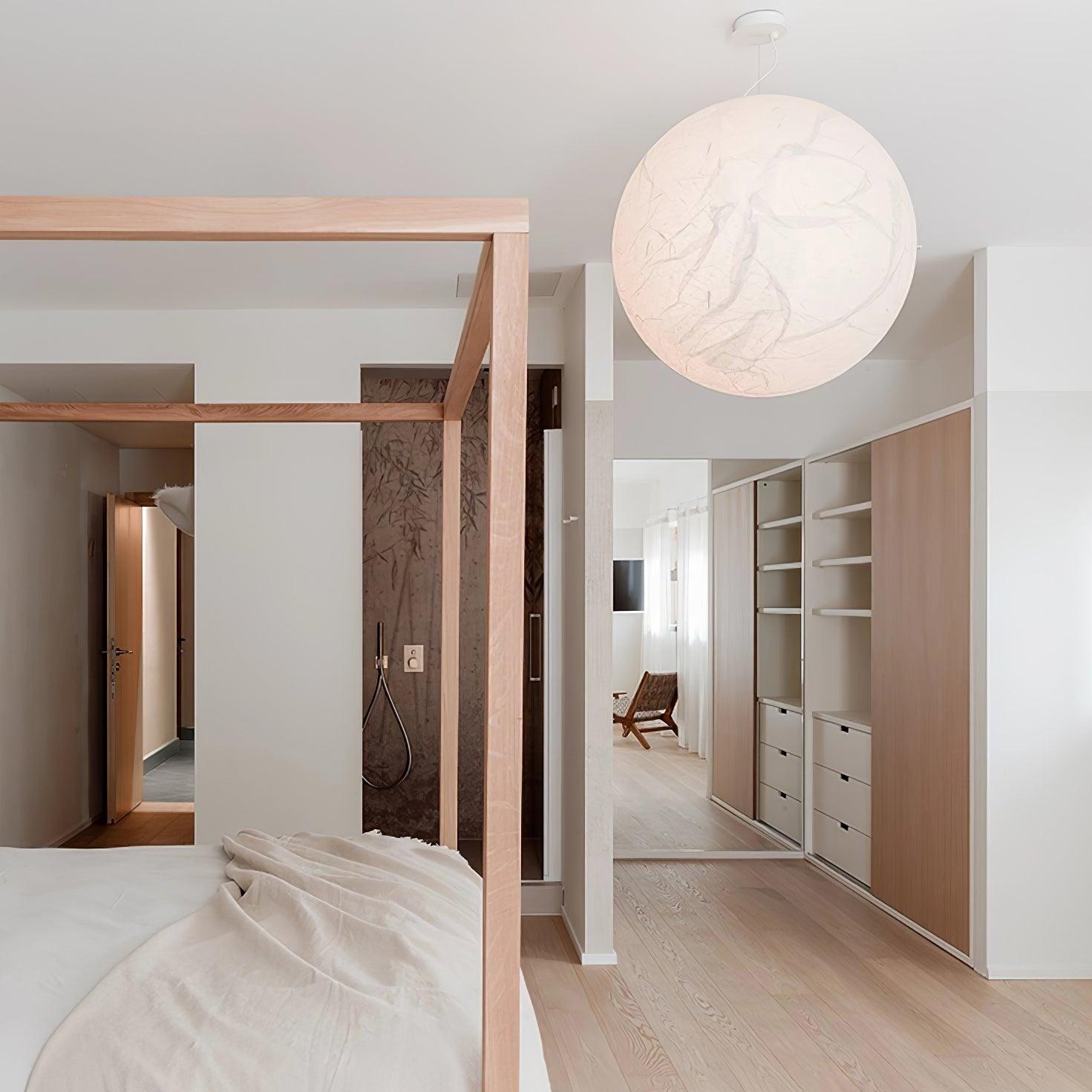 Globe Minimalist Silk Pendant Lamp - Letslighting
