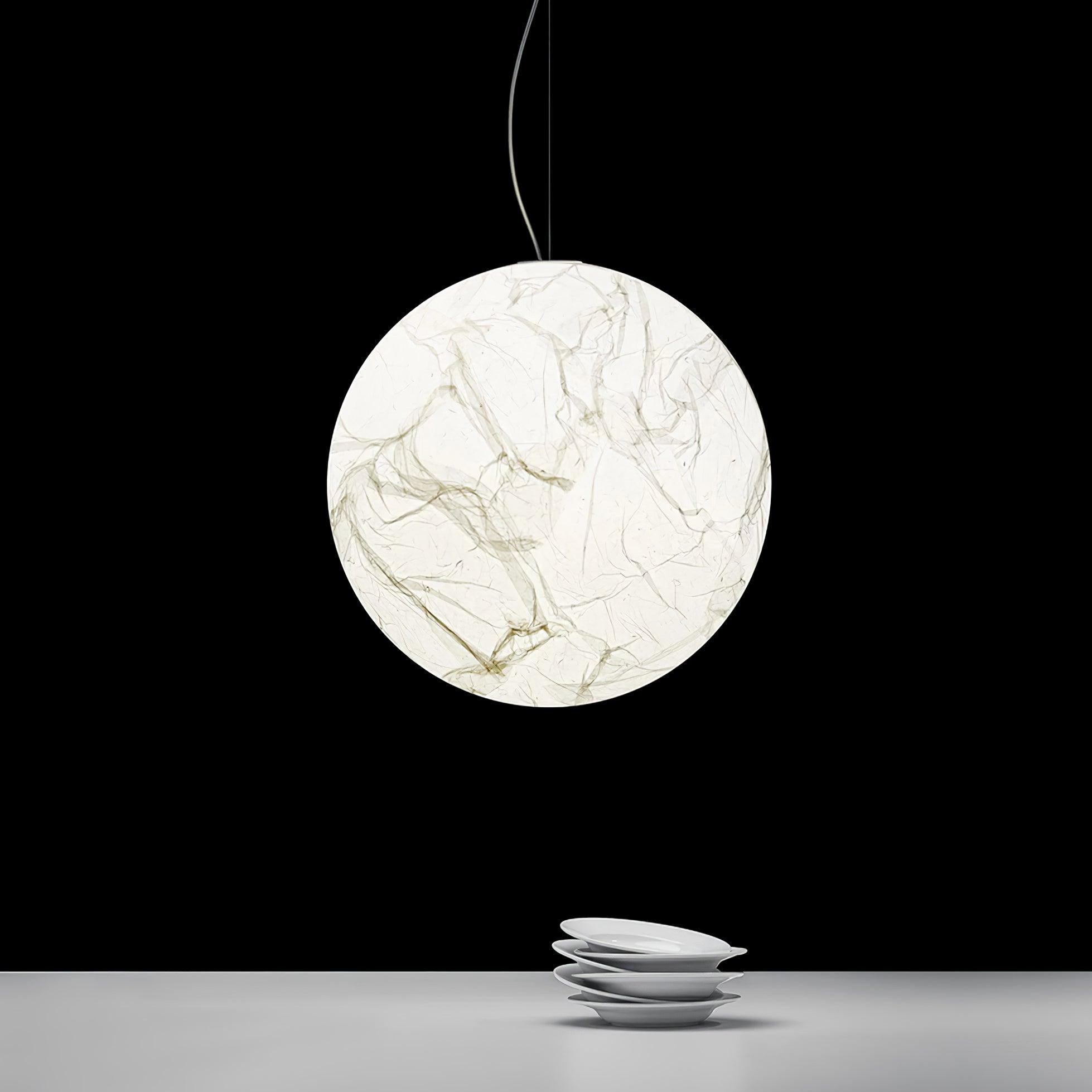 Globe Minimalist Silk Pendant Lamp - Letslighting