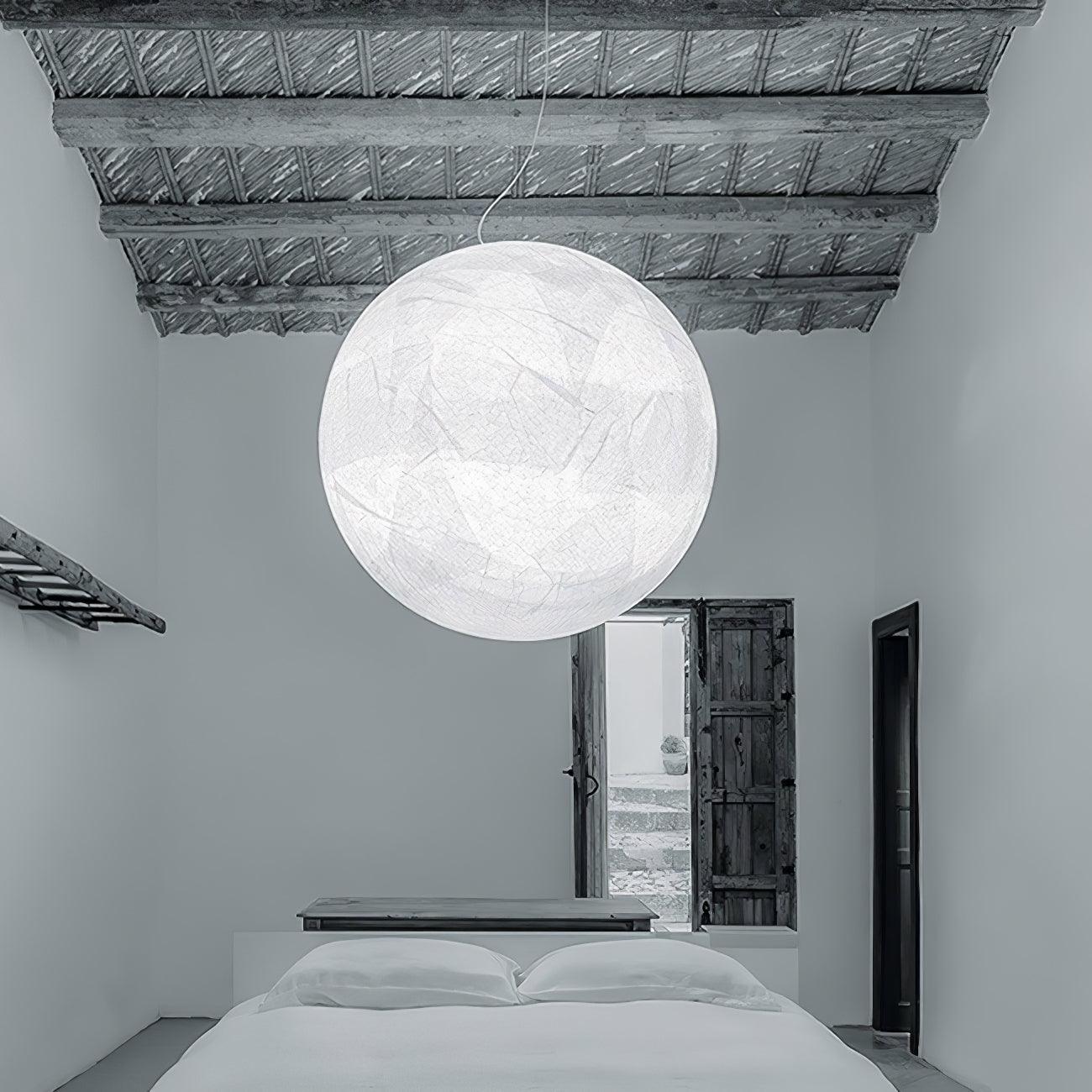 Globe Minimalist Silk Pendant Lamp - Letslighting