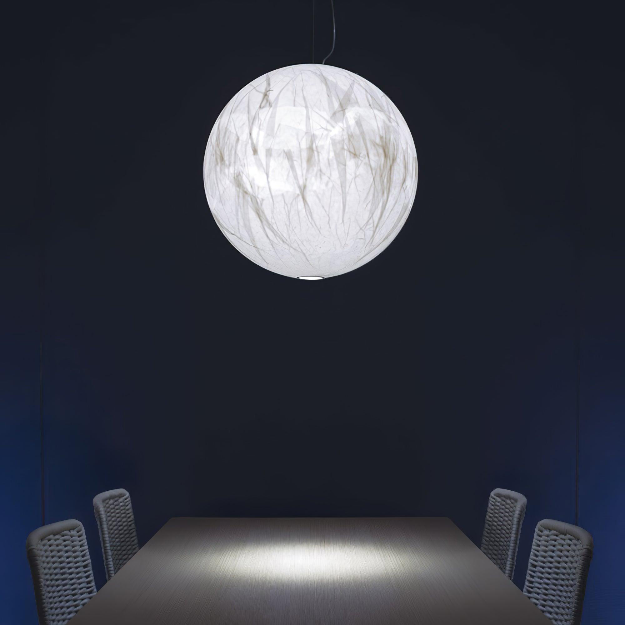 Globe Minimalist Silk Pendant Lamp - Letslighting