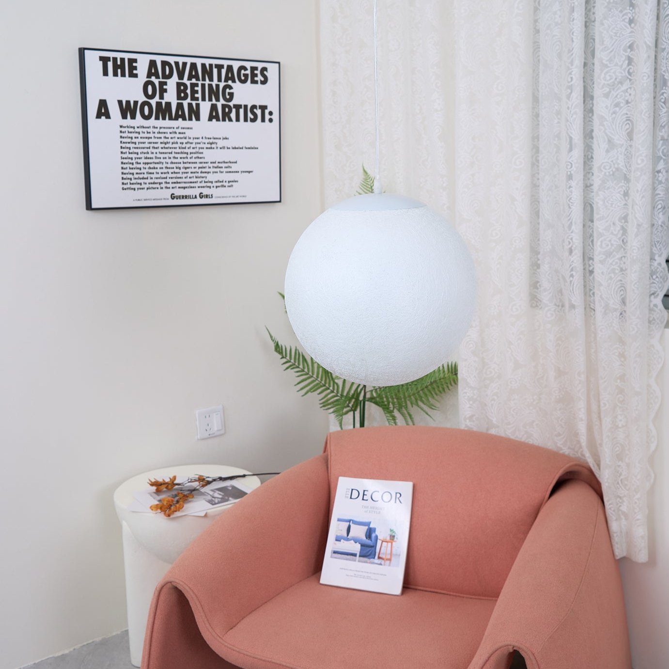 Lustra Pendant Lamp Moon Shaped for Living Room - Letslighting