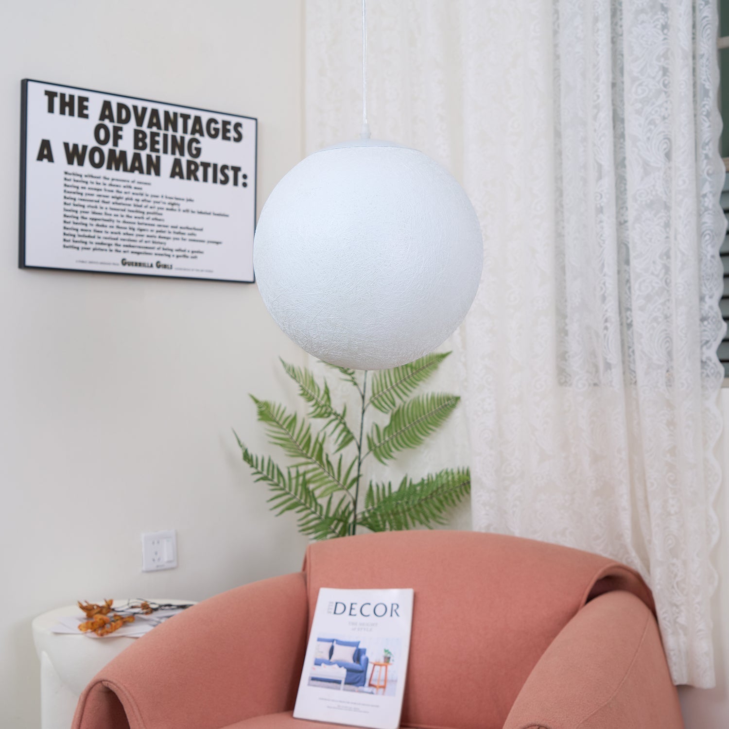 Lustra Pendant Lamp Moon Shaped for Living Room - Letslighting