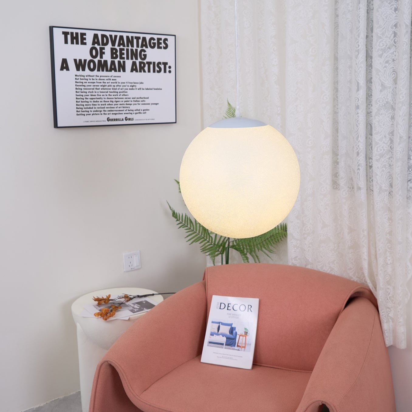 Lustra Pendant Lamp Moon Shaped for Living Room - Letslighting