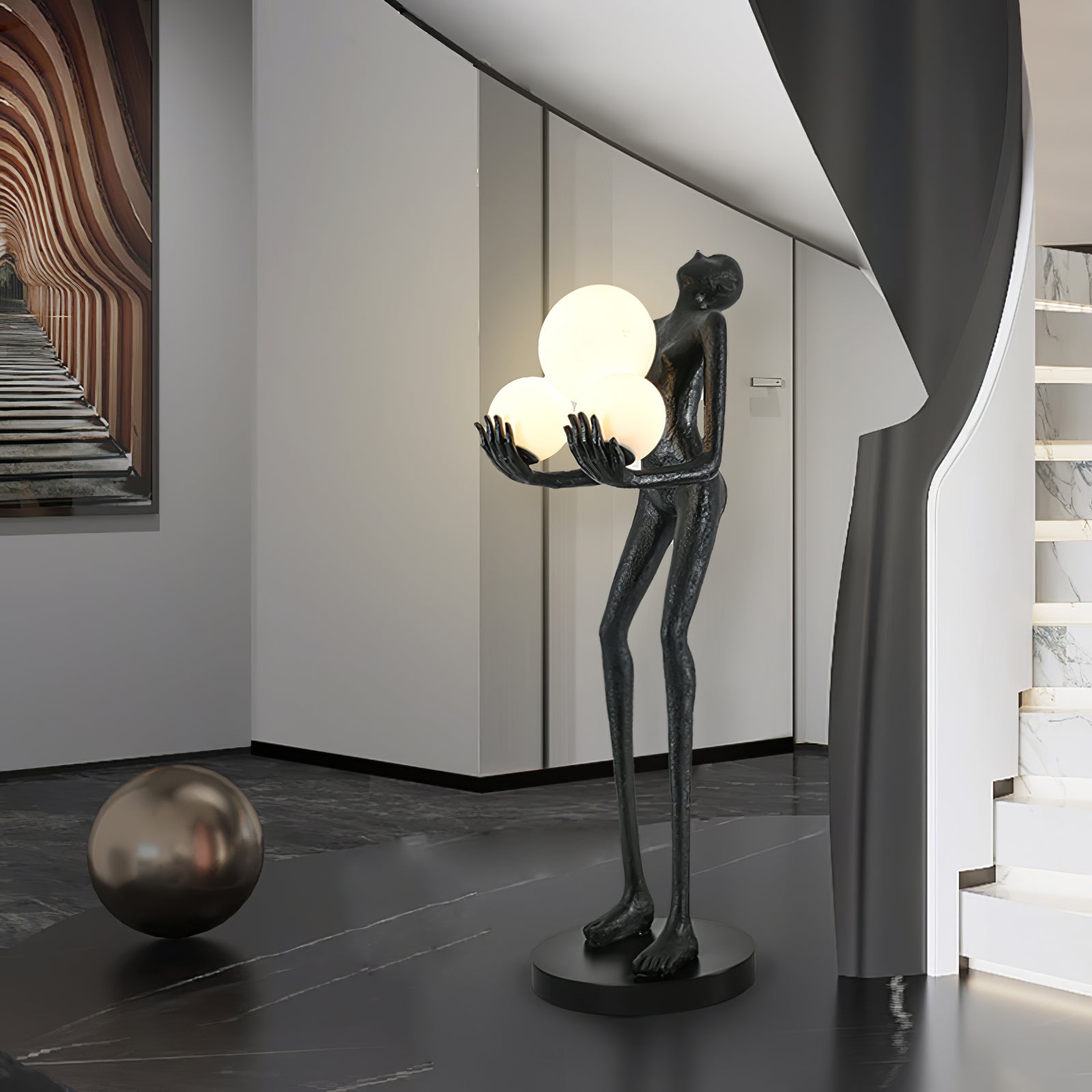 Erthearae Abstract Iron Floor Lamp - Letslighting