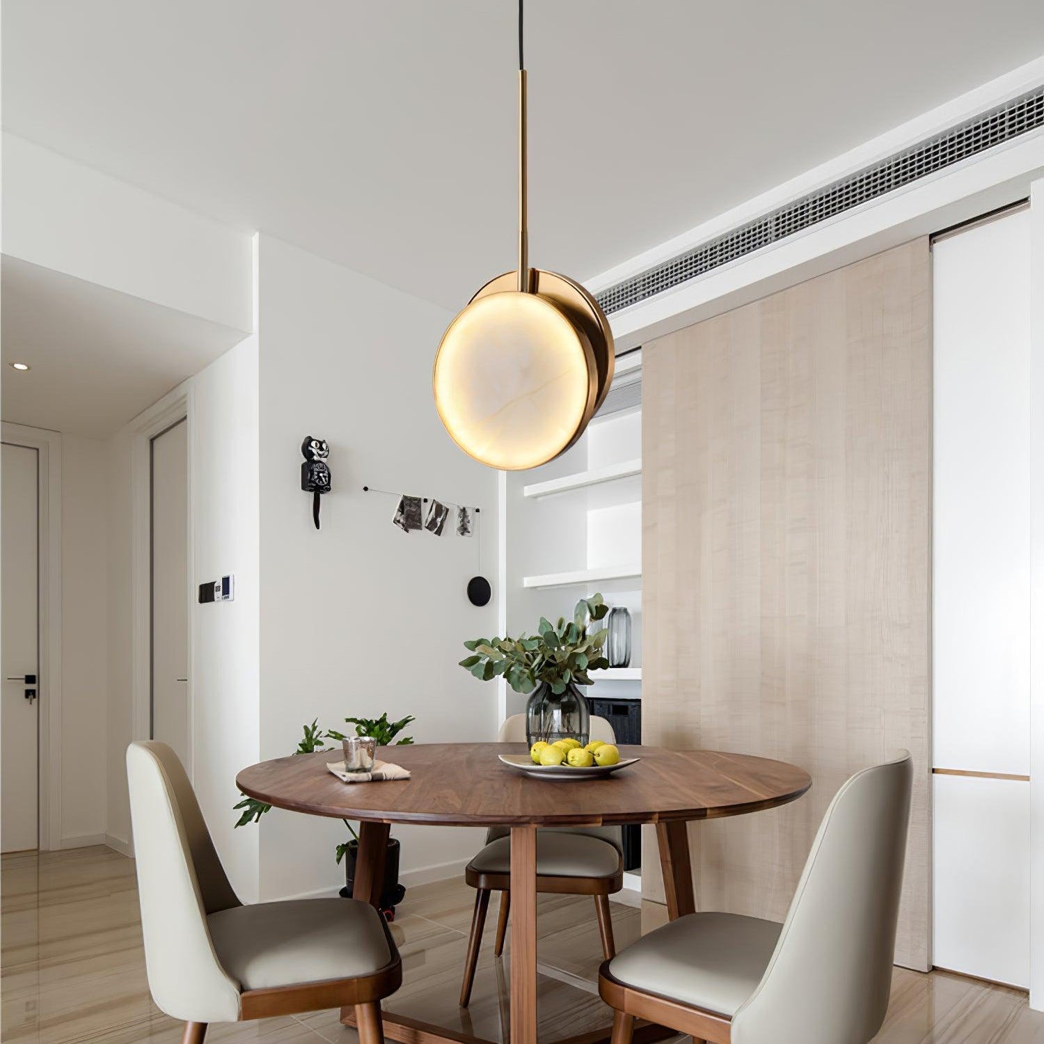 Synoryra Dual Disc Alabaster Pendant Light - Letslighting