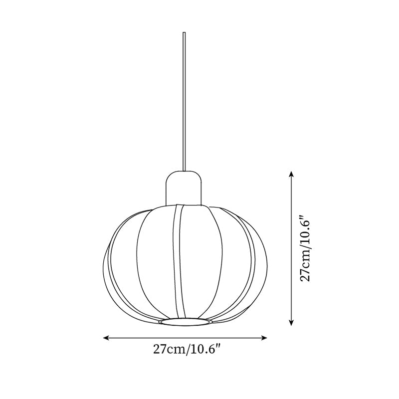 Mosh Pendant Lamp Globe Fabric Organic Minimalist - Letslighting