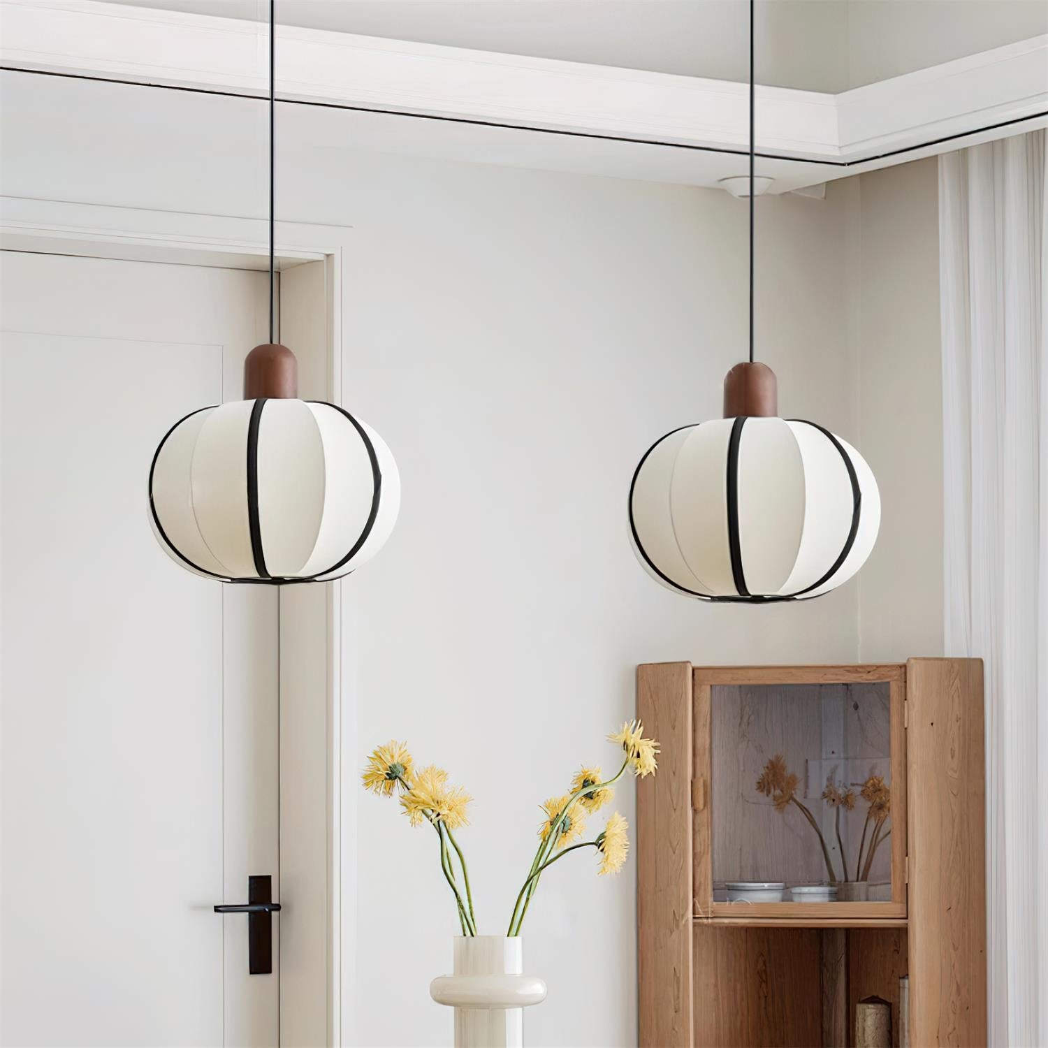 Mosh Pendant Lamp Globe Fabric Organic Minimalist - Letslighting