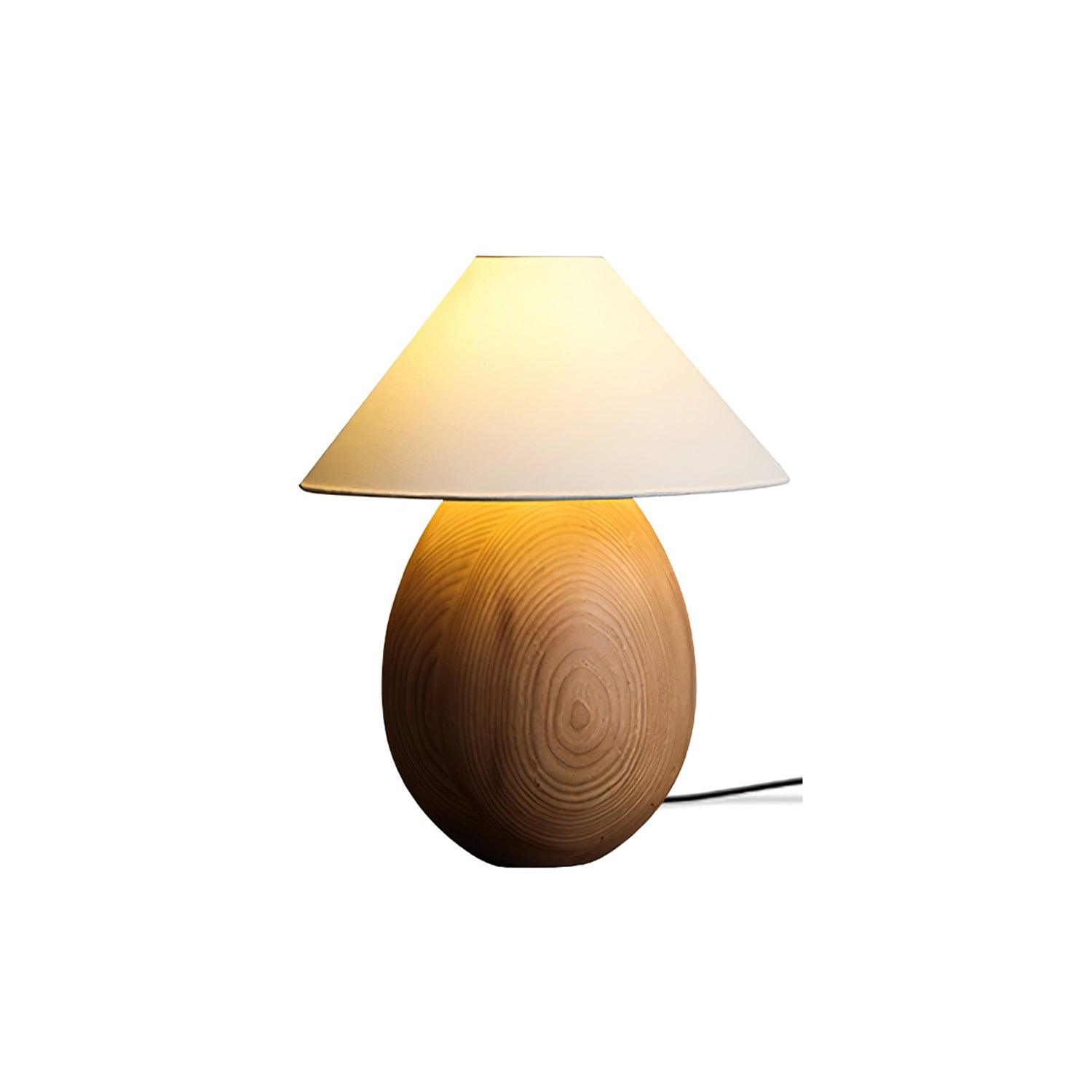 Orbace Wood Natural Table Lamp - Letslighting