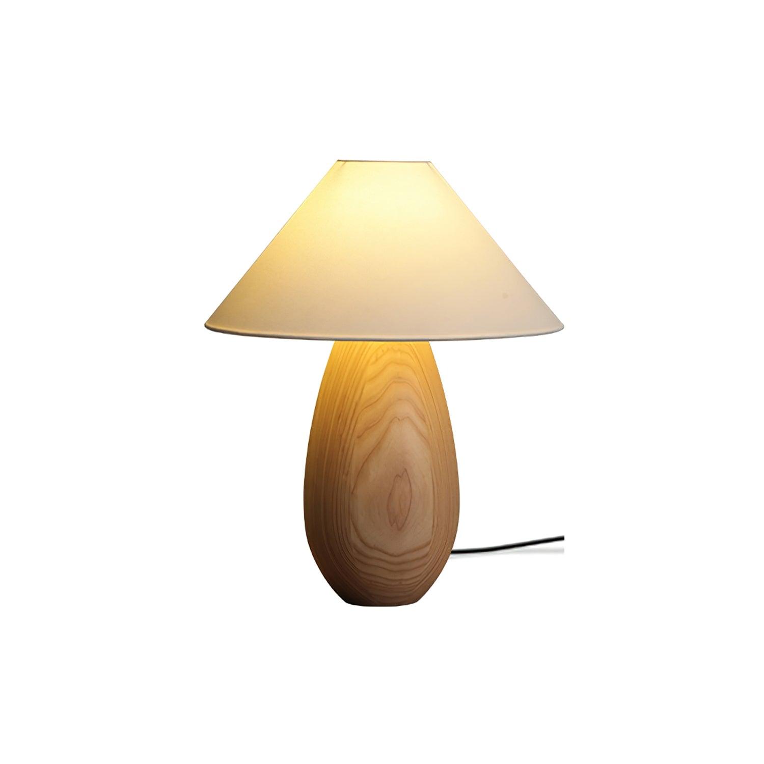 Orbace Wood Natural Table Lamp - Letslighting