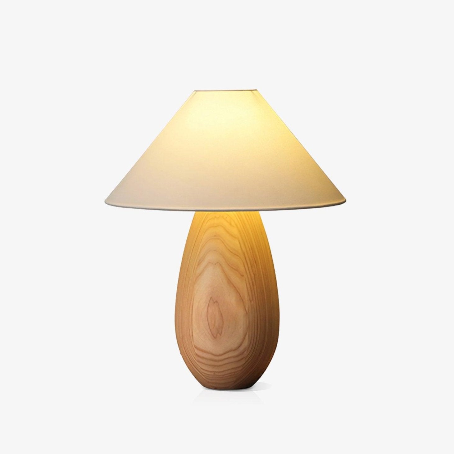 Orbace Wood Natural Table Lamp - Letslighting