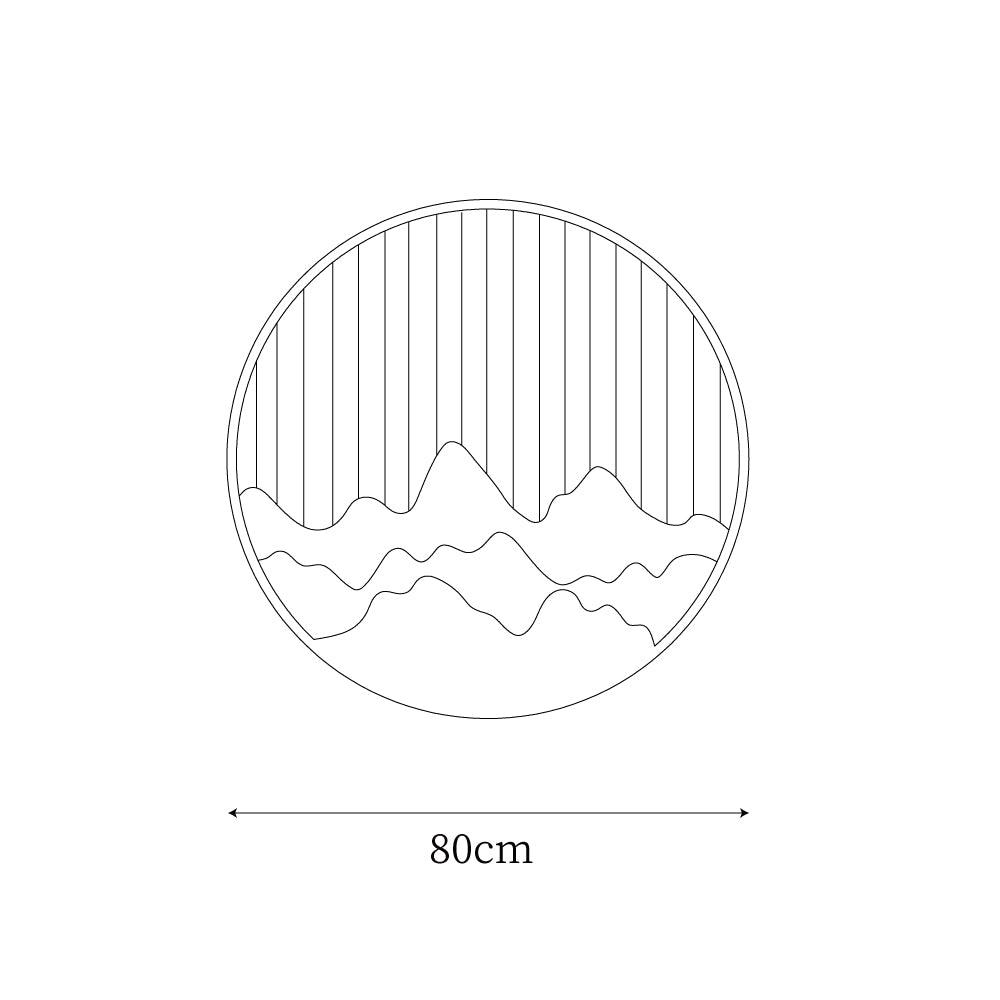 Mountain Wall Lamp Outdoor Circular Silhouette - Letslighting