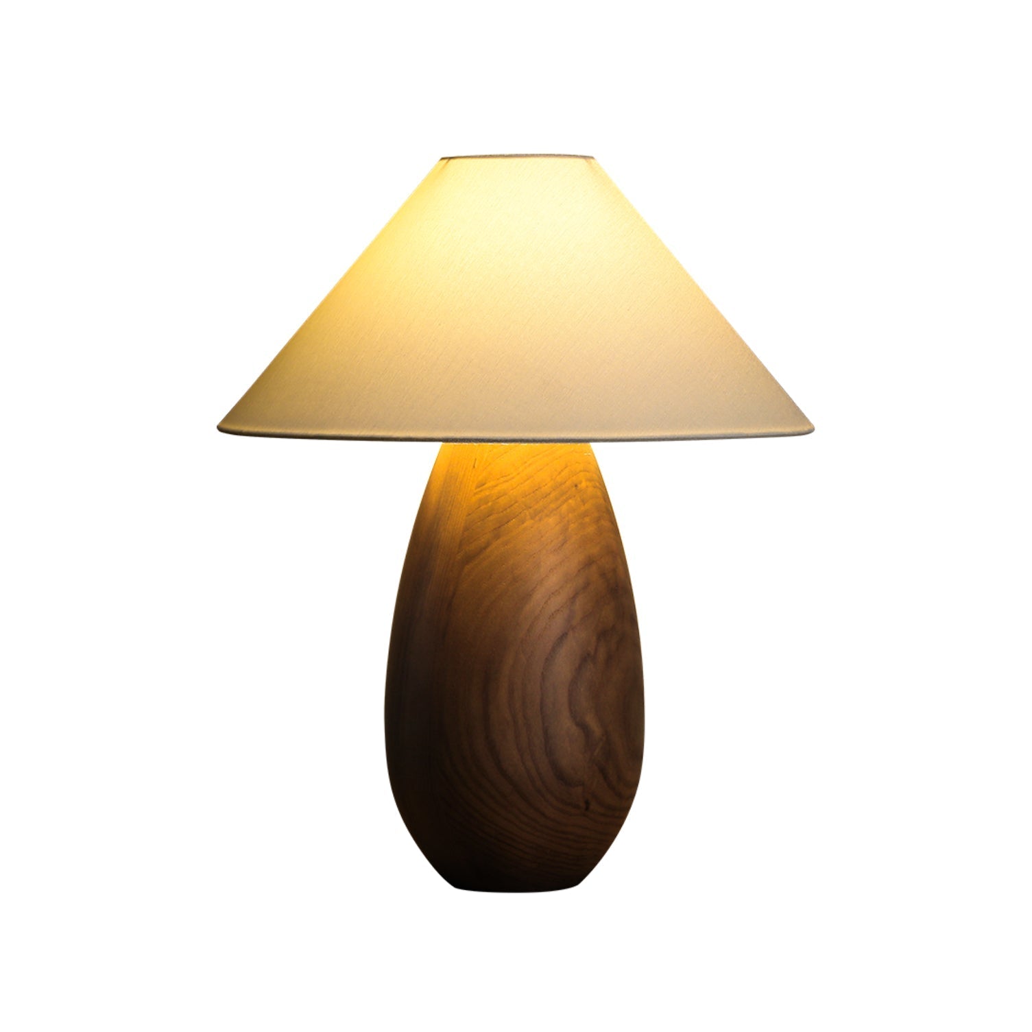 Orbace Wood Natural Table Lamp - Letslighting
