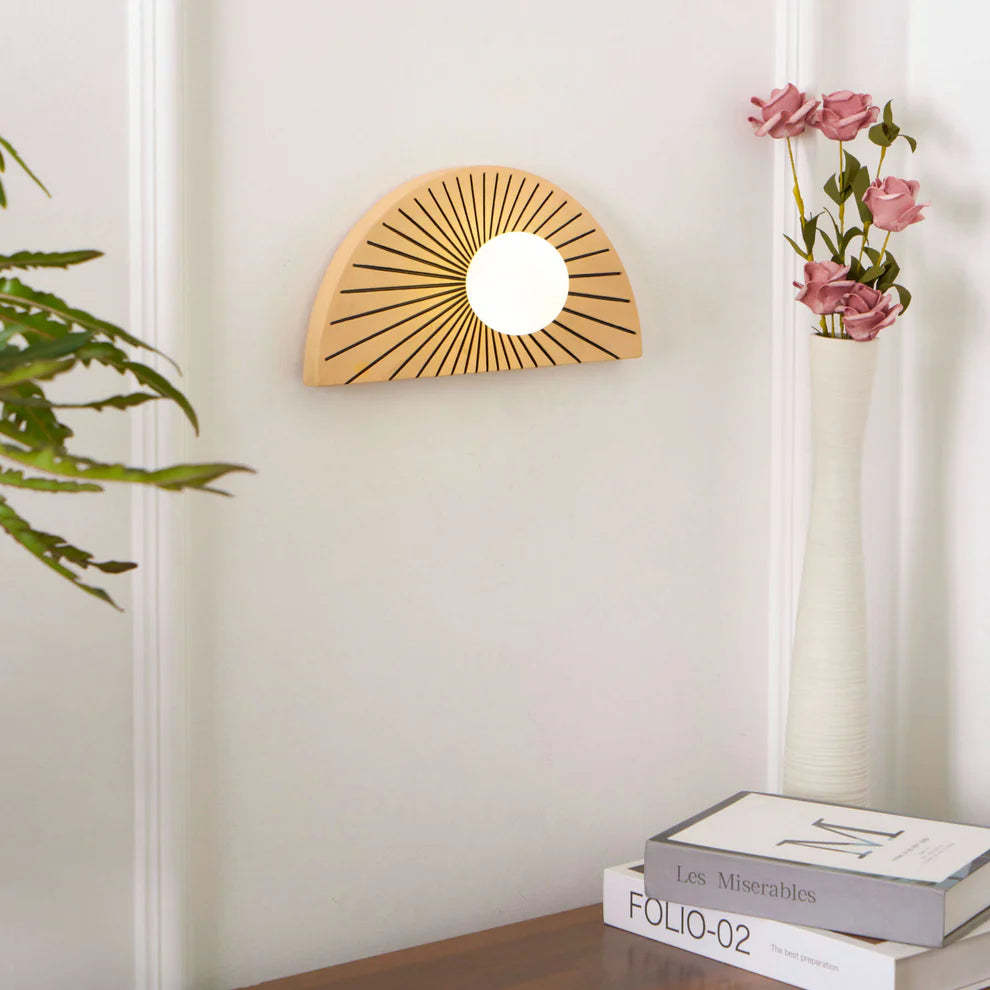 Skyler Geometric Resin Glass Wall Lamp - Letslighting
