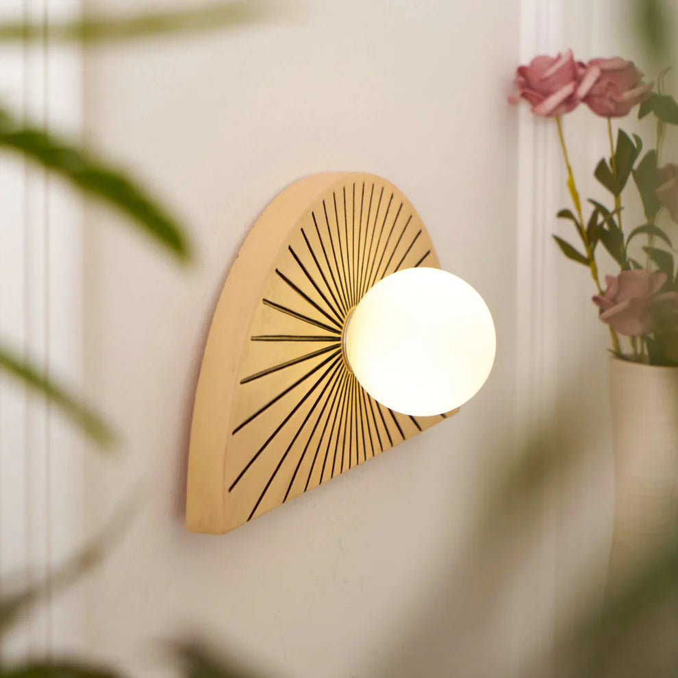 Skyler Geometric Resin Glass Wall Lamp - Letslighting