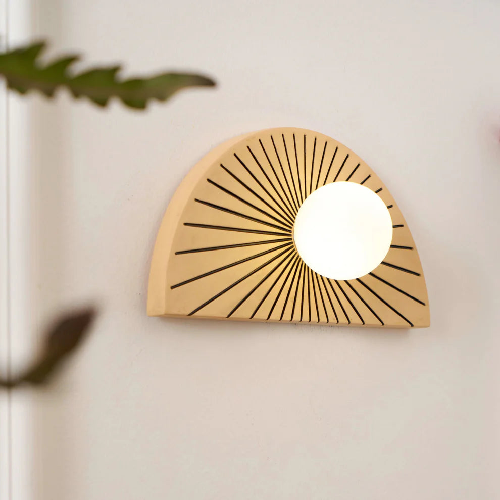 Skyler Geometric Resin Glass Wall Lamp - Letslighting