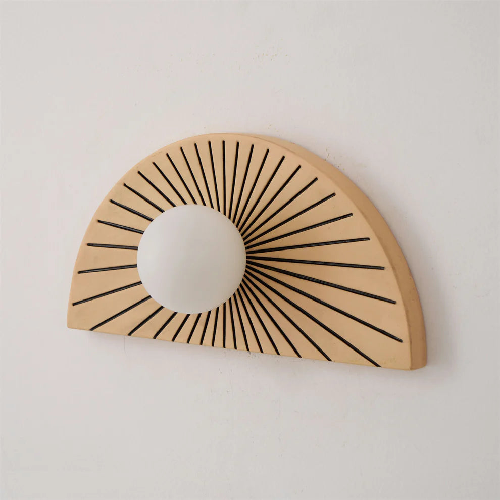 Skyler Geometric Resin Glass Wall Lamp - Letslighting