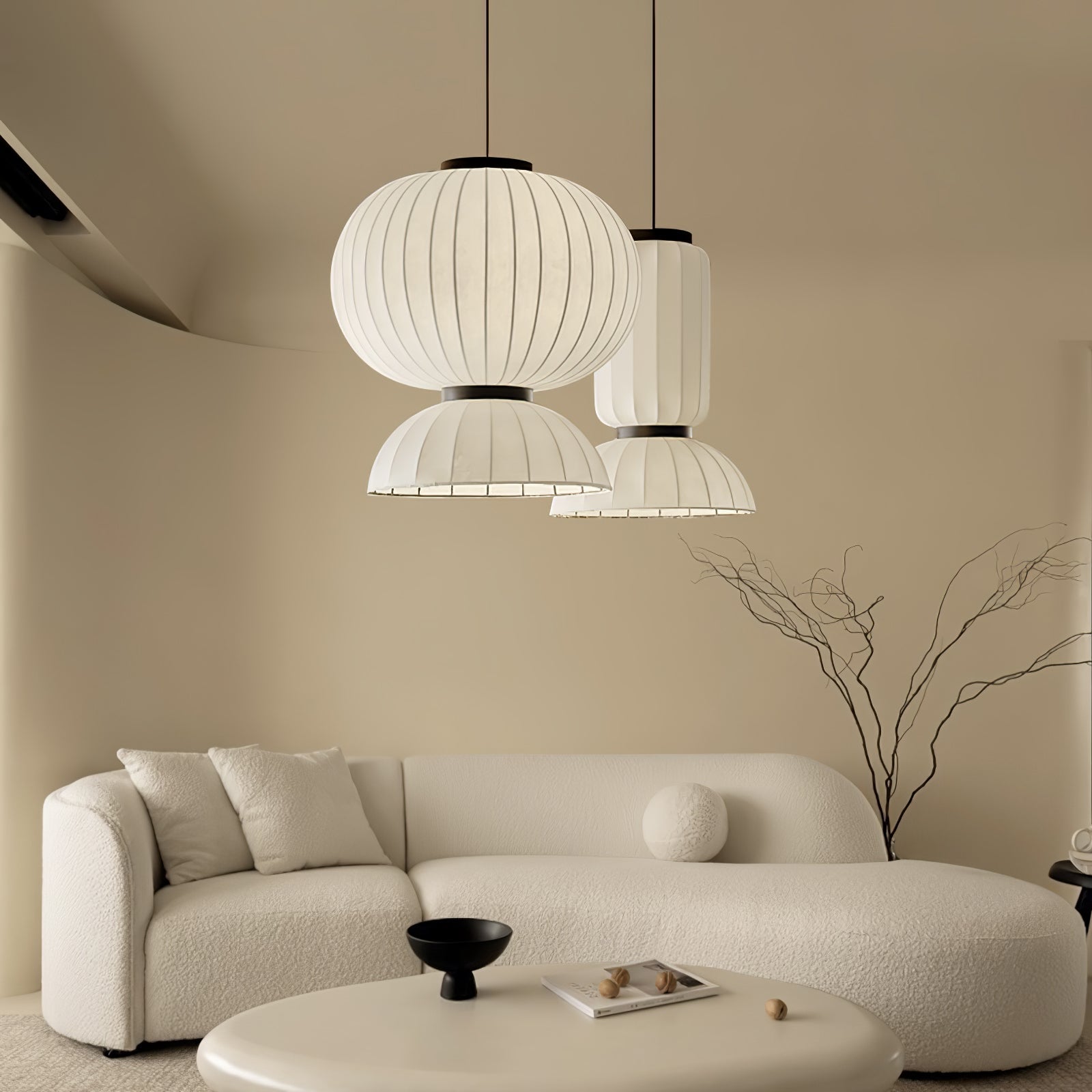 Eurzorion Silk Lantern Pendant Light - Letslighting