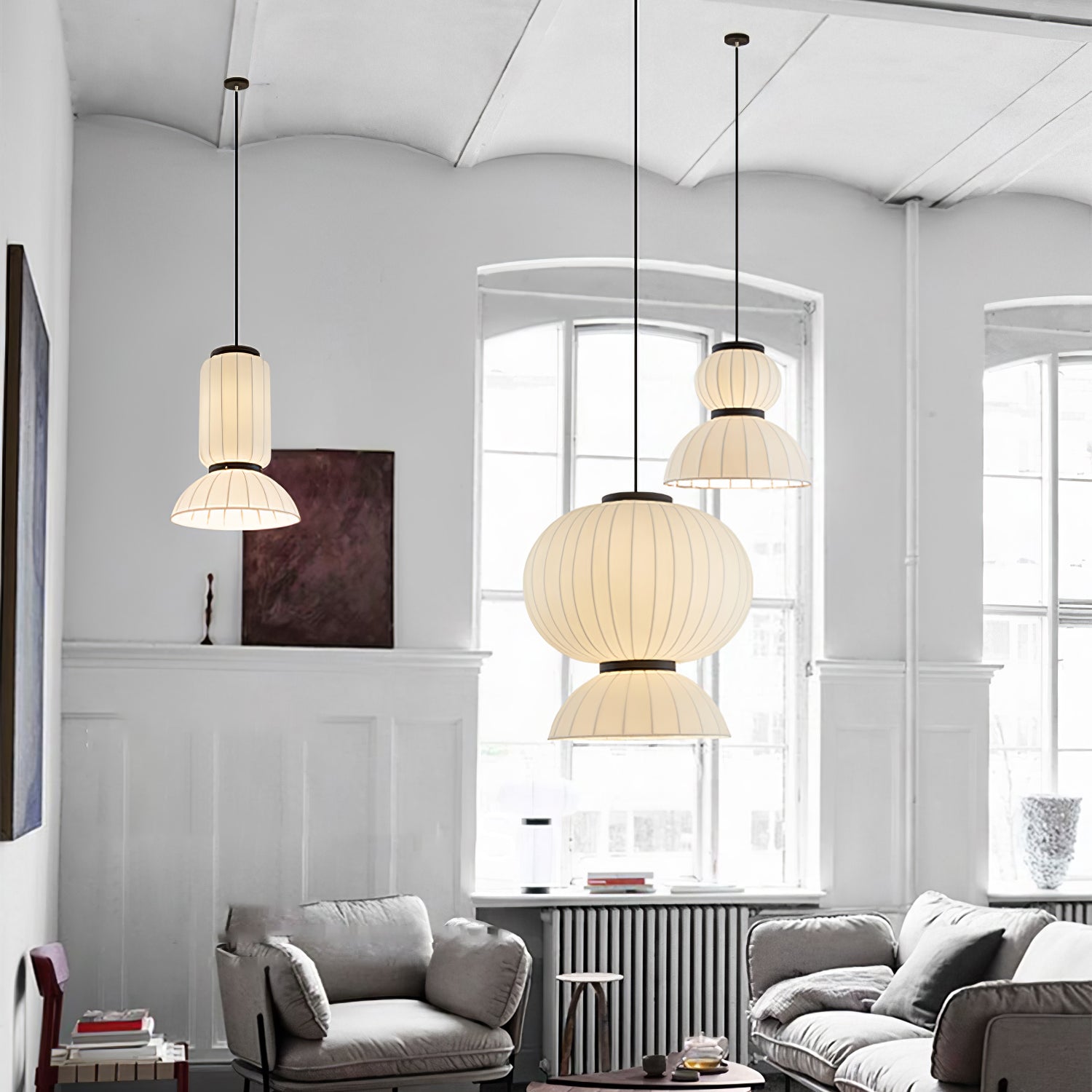 Eurzorion Silk Lantern Pendant Light - Letslighting