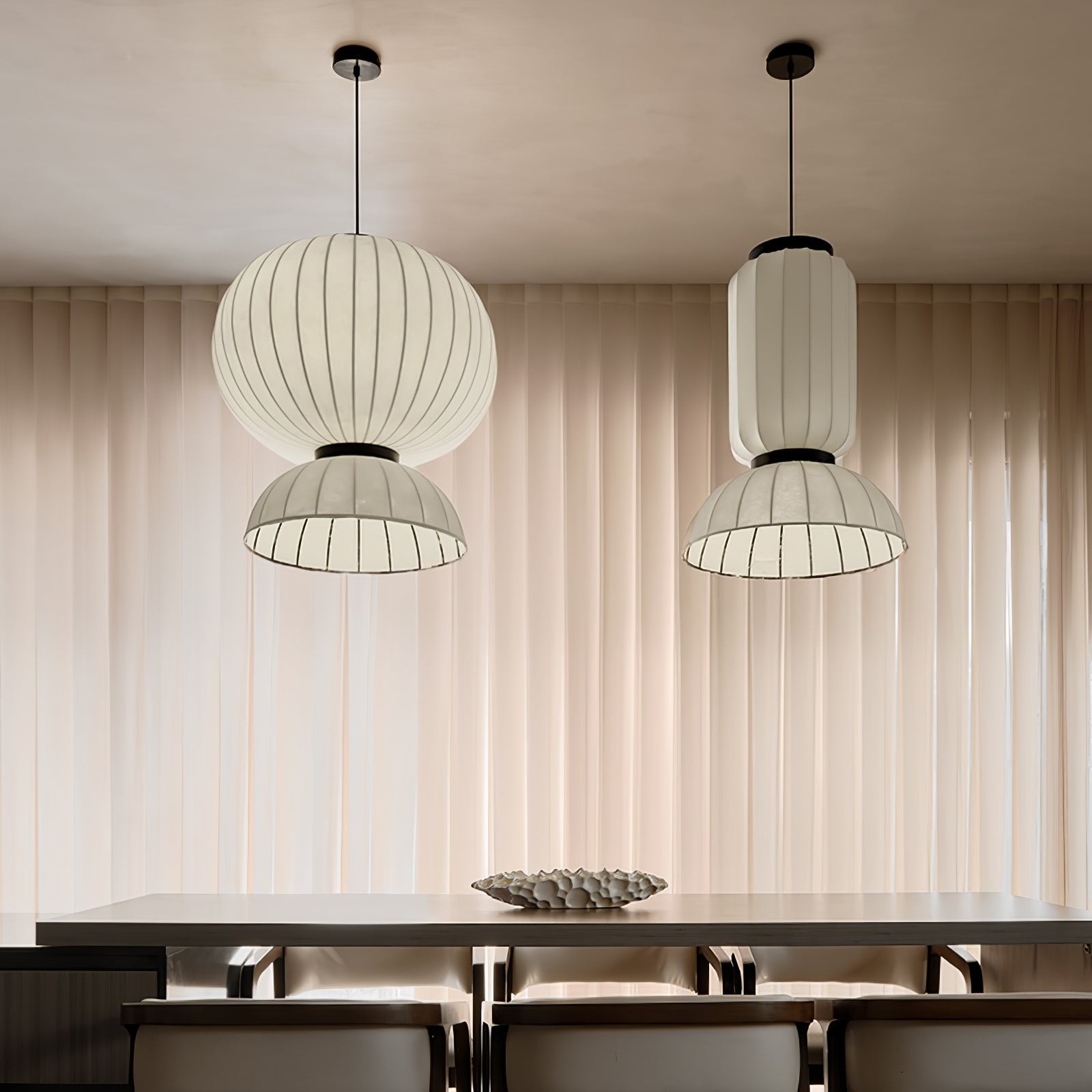 Eurzorion Silk Lantern Pendant Light - Letslighting