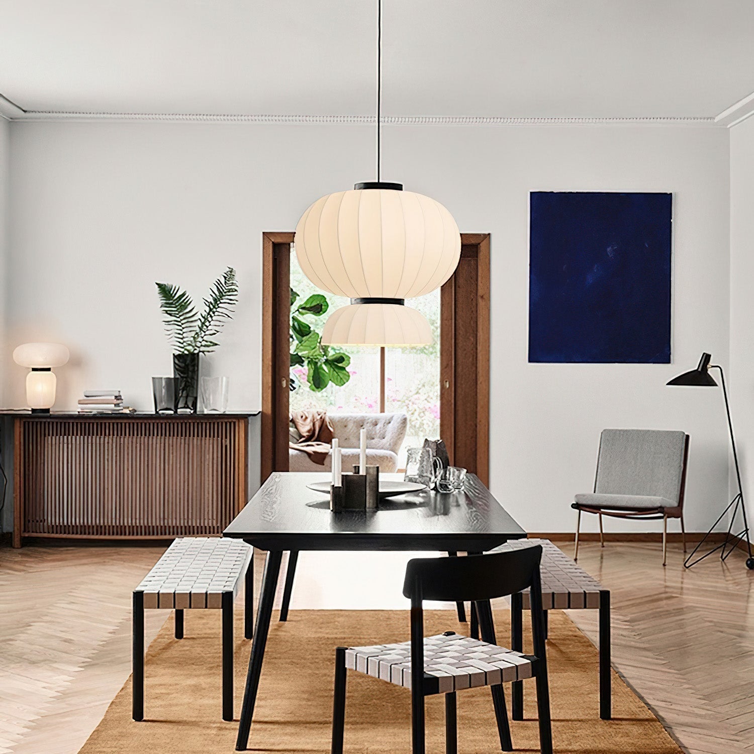 Eurzorion Silk Lantern Pendant Light - Letslighting