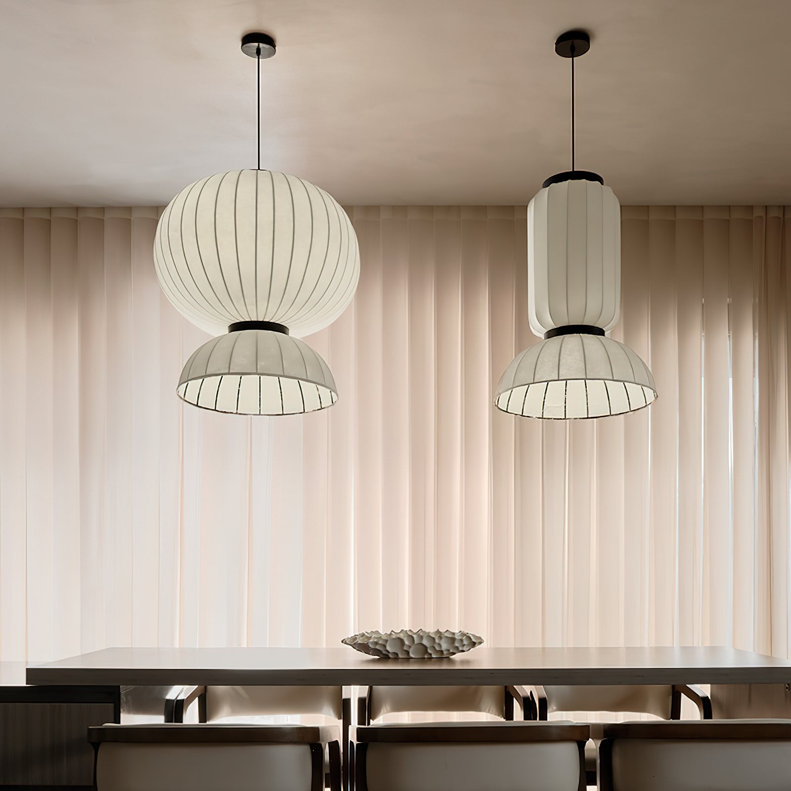 Eurzorion Silk Lantern Pendant Light - Letslighting