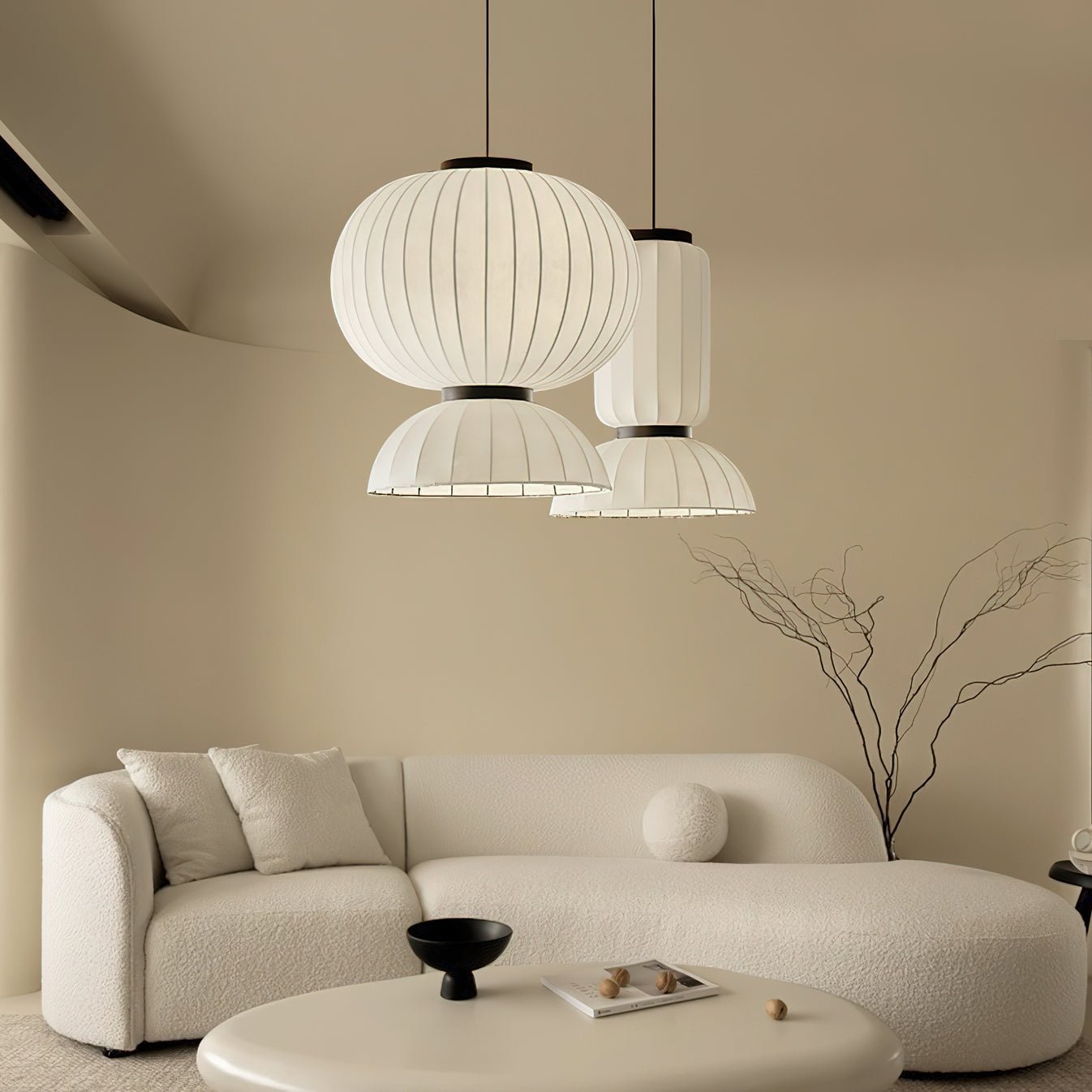 Eurzorion Silk Lantern Pendant Light - Letslighting
