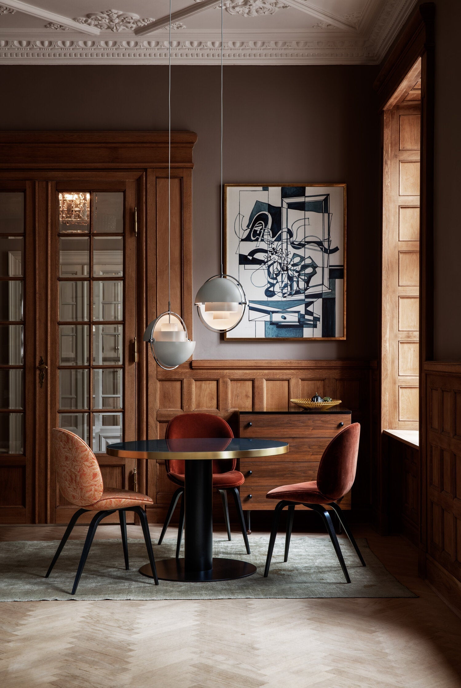 Lustra Pendant Lamp Deformed Ball Golden - Letslighting