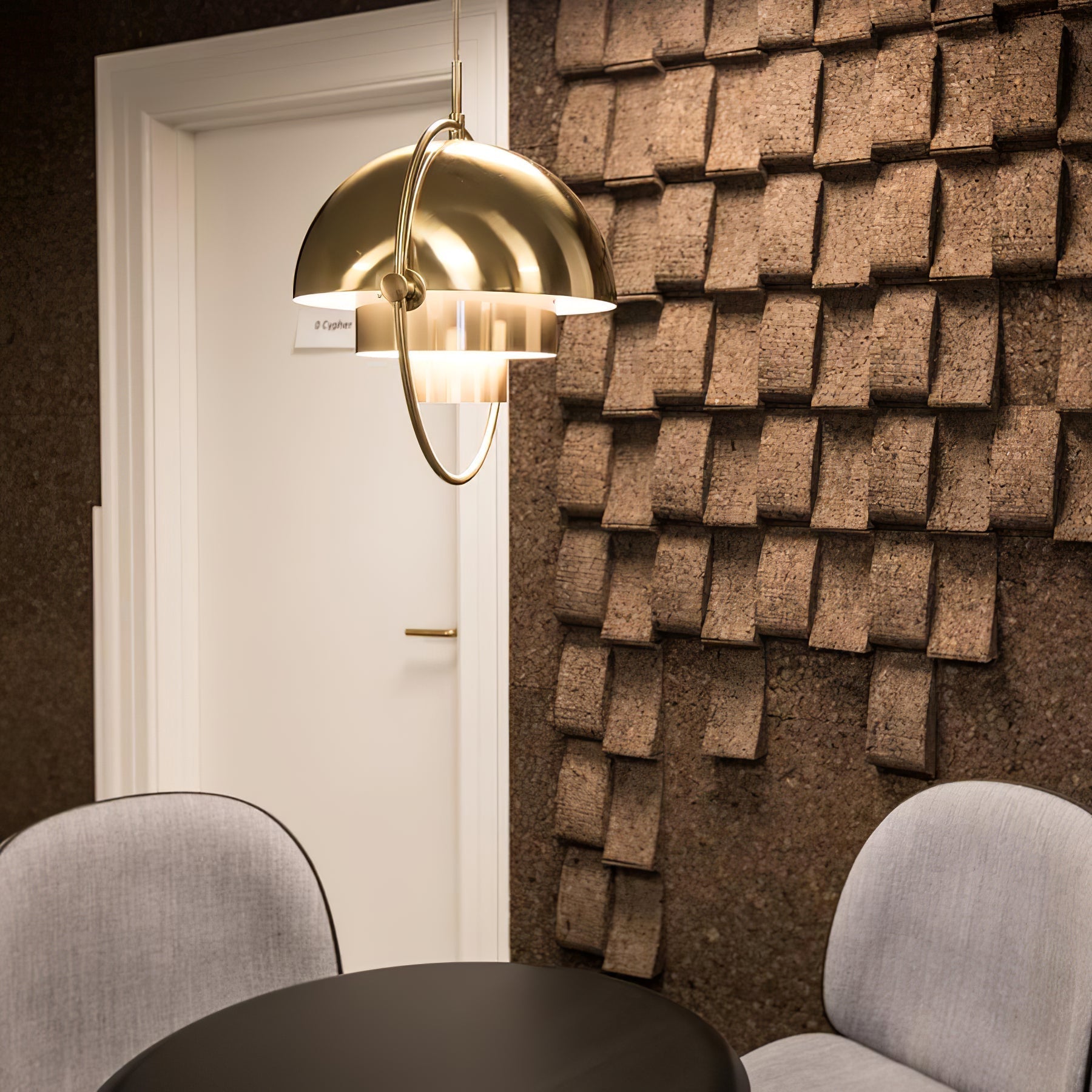 Lustra Pendant Lamp Deformed Ball Golden - Letslighting