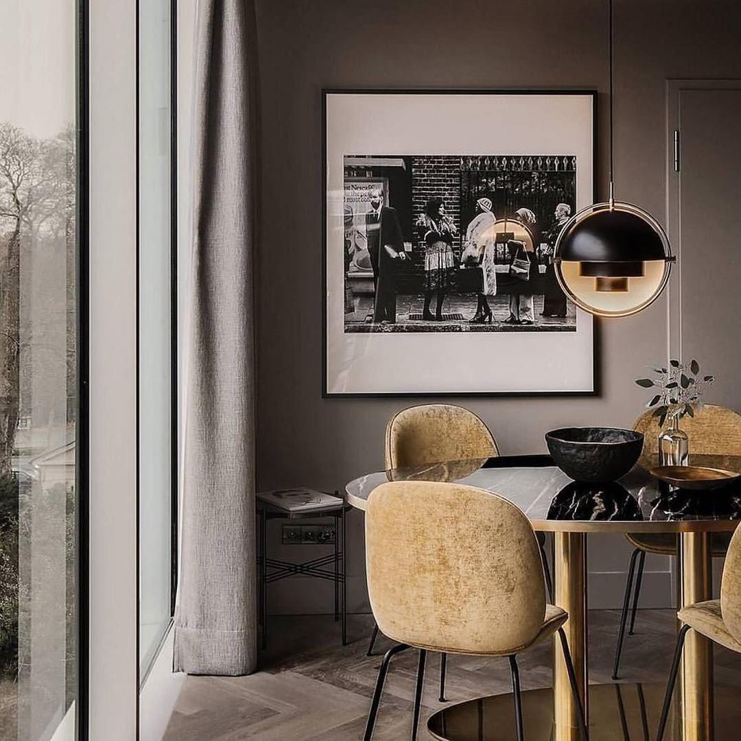 Lustra Pendant Lamp Deformed Ball Golden - Letslighting