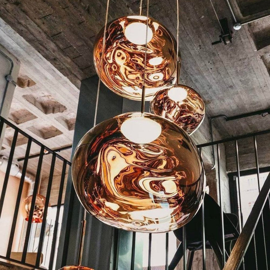 Lustra Pendant Lamp Modern Lava Glass - Letslighting