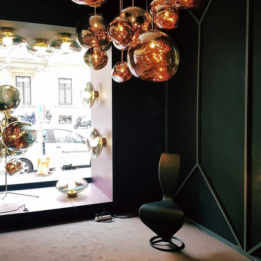 Lustra Pendant Lamp Modern Lava Glass - Letslighting
