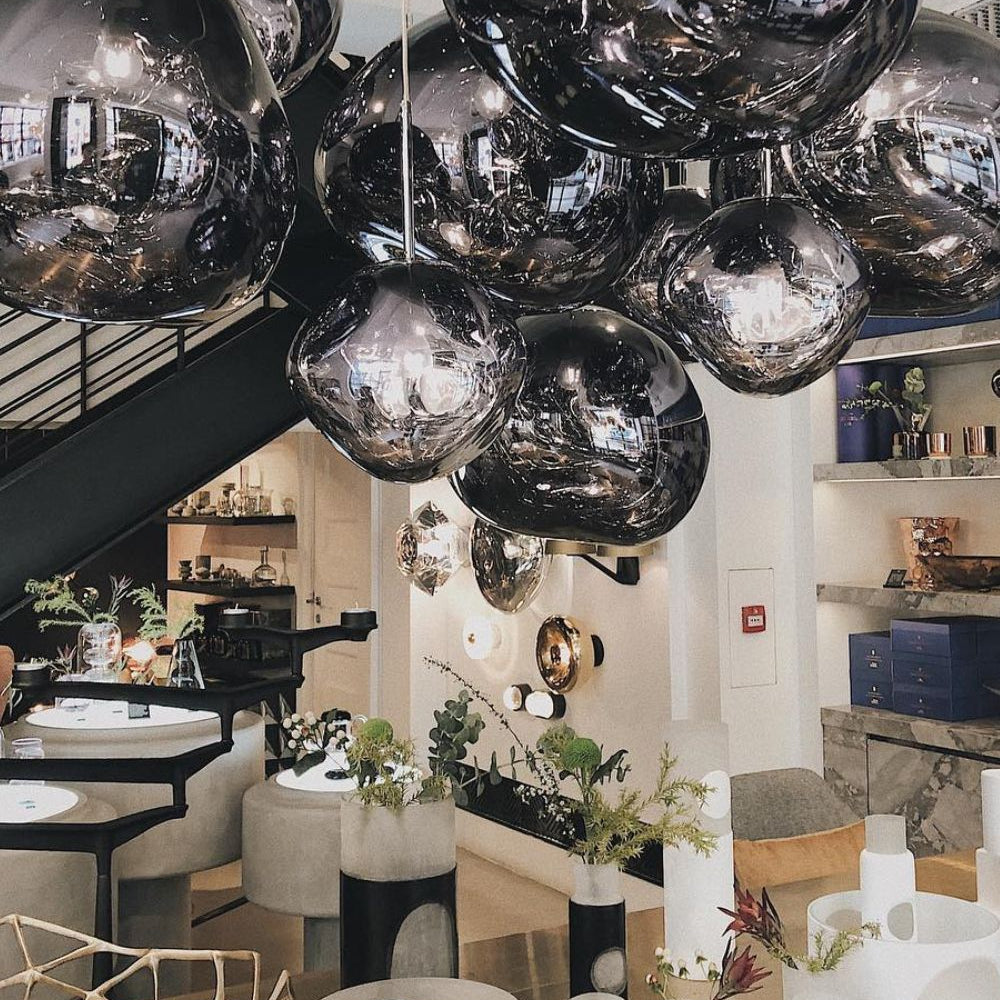 Lustra Pendant Lamp Modern Lava Glass - Letslighting