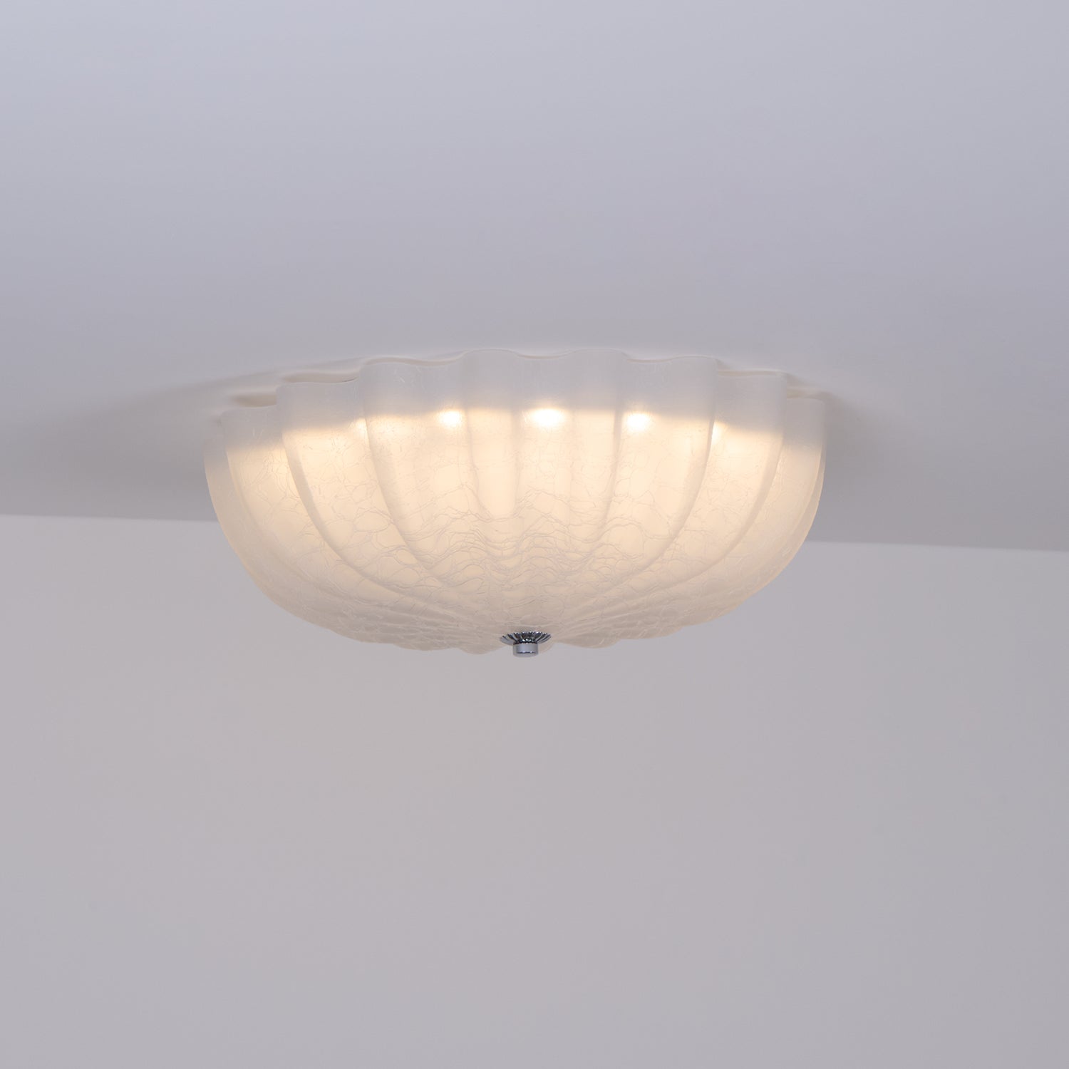 Aurora Ceiling Lamp Murano Blown Glass Shell Inspired - Letslighting