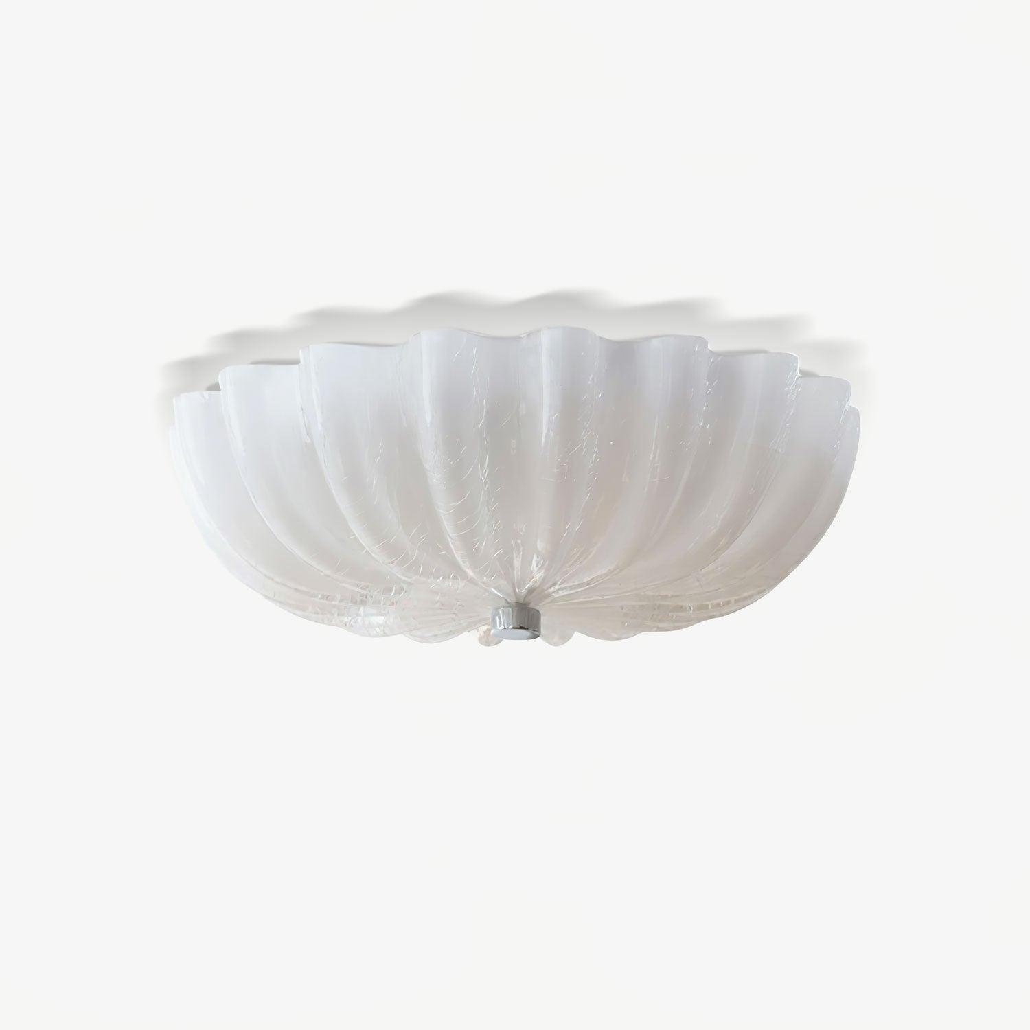 Aurora Ceiling Lamp Murano Blown Glass Shell Inspired - Letslighting