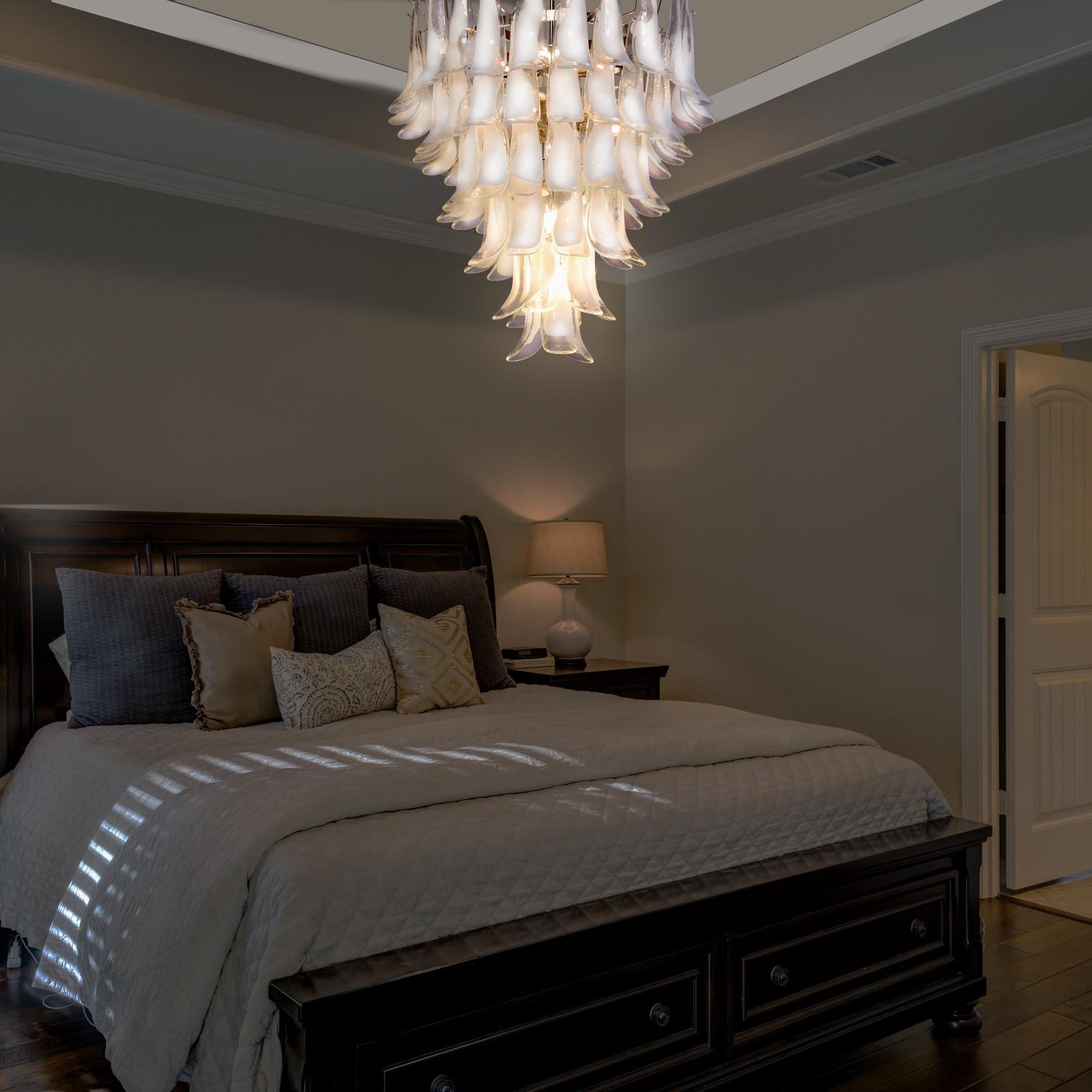 Alsorisra Postmodern Luxury Petal Glass Chandelier - Letslighting