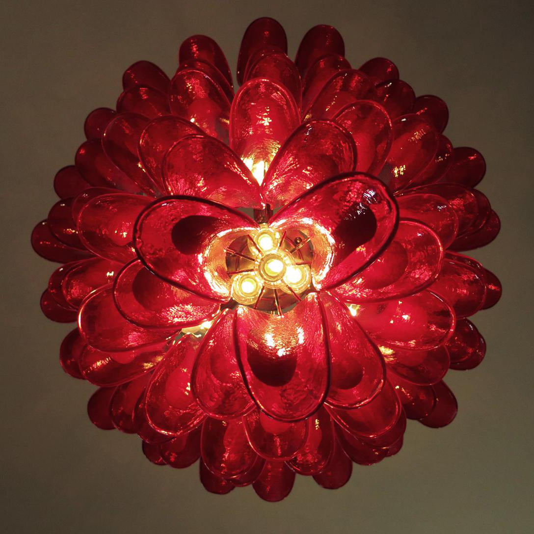 Alsorisra Postmodern Luxury Petal Glass Chandelier - Letslighting