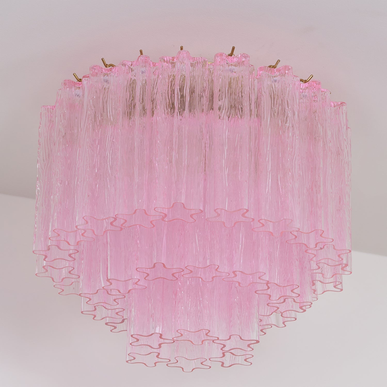Aurora Ceiling Lamp Murano Pink Glass Vintage - Letslighting
