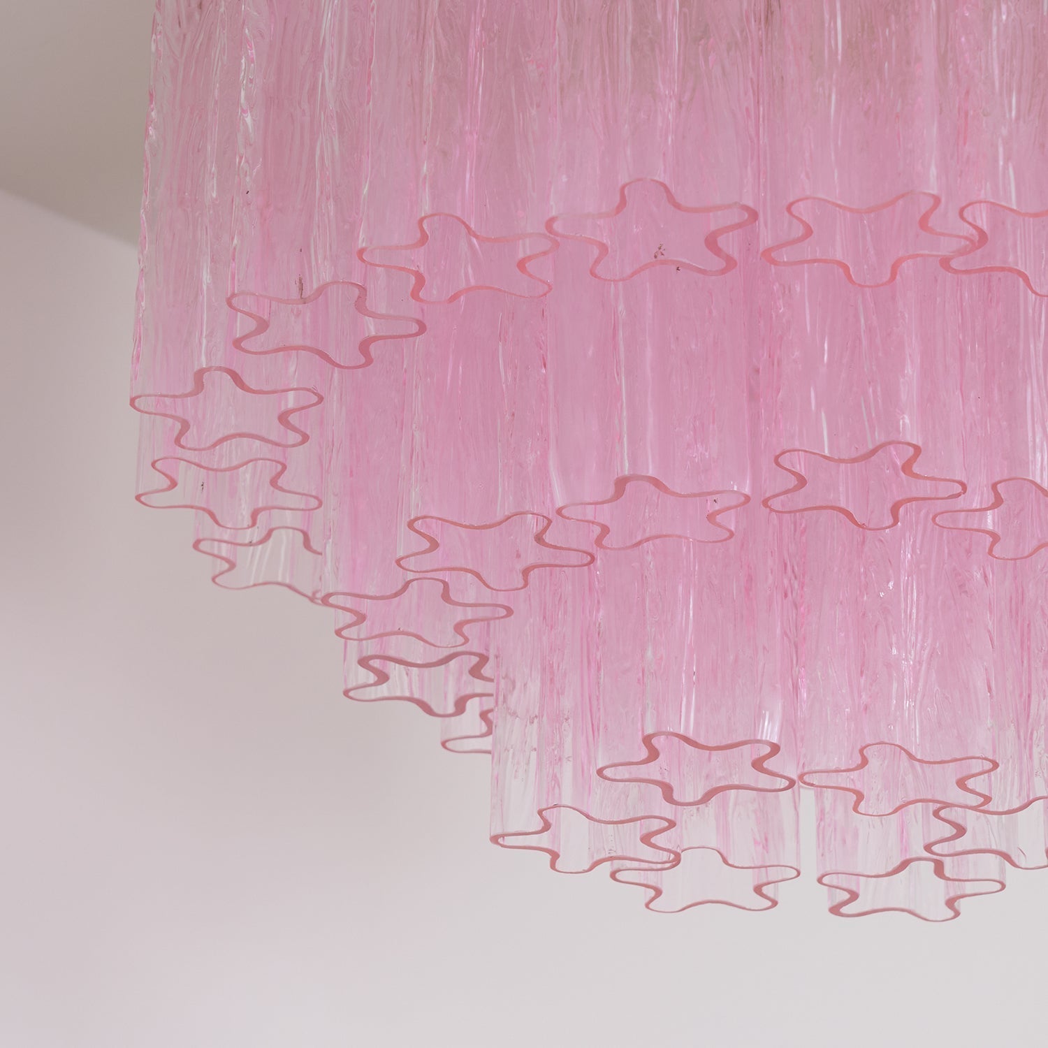 Aurora Ceiling Lamp Murano Pink Glass Vintage - Letslighting