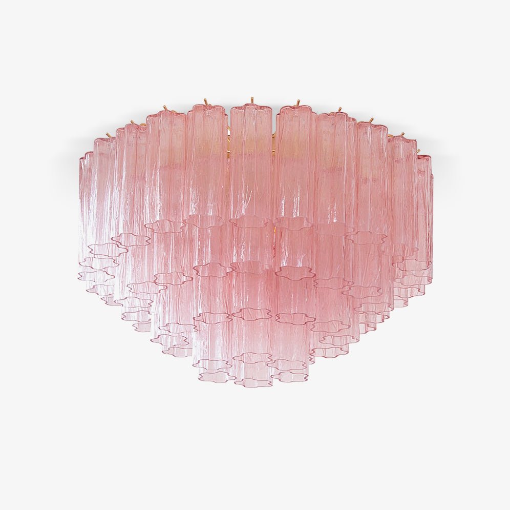Aurora Ceiling Lamp Murano Pink Glass Vintage - Letslighting