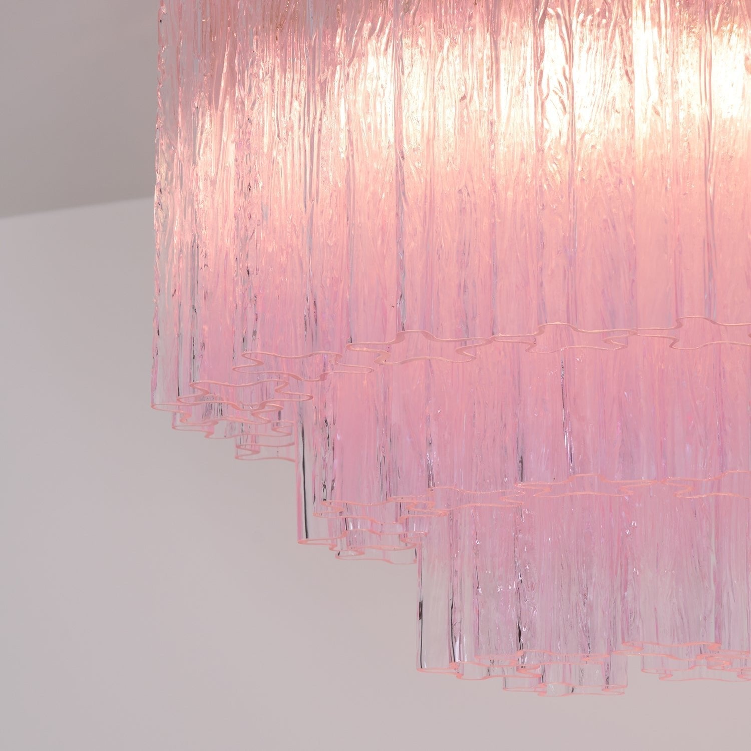 Aurora Ceiling Lamp Murano Pink Glass Vintage - Letslighting