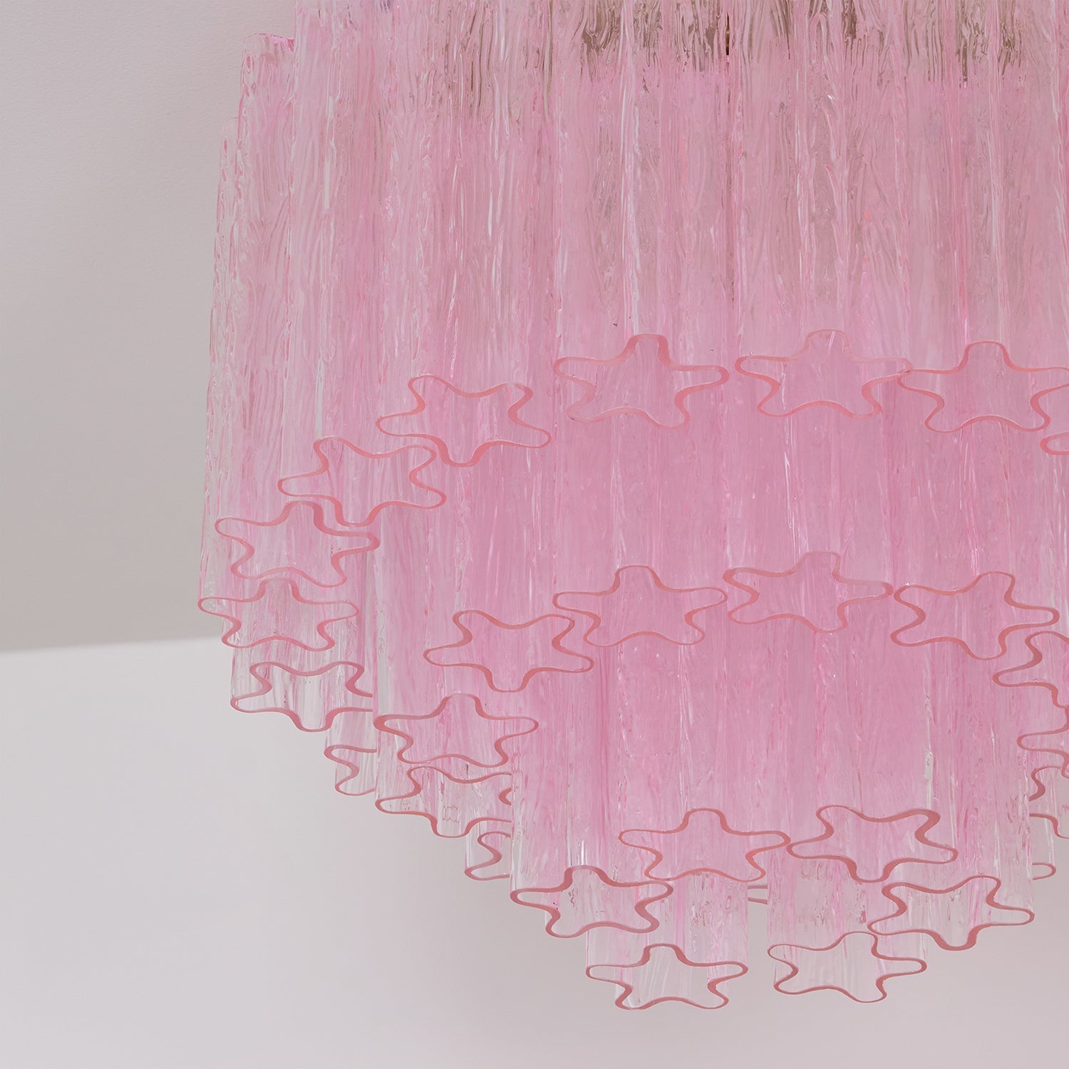 Aurora Ceiling Lamp Murano Pink Glass Vintage - Letslighting