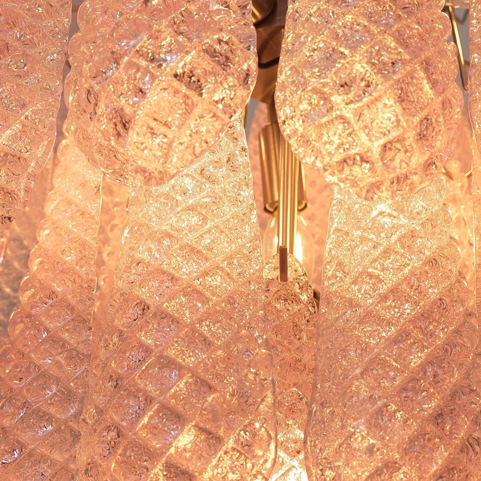 Aurora Chandelier Pink Dewdrop Cascading Romantic - Letslighting