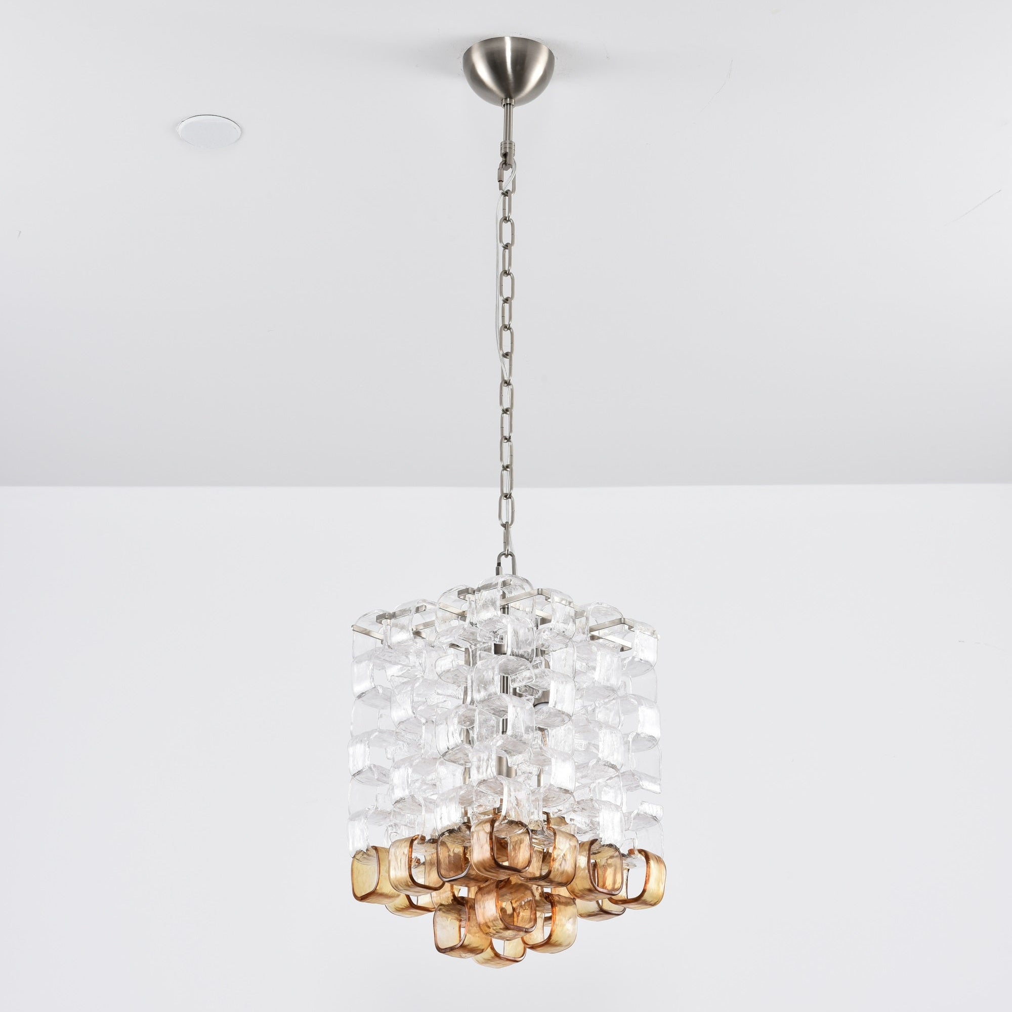 Aurora Chandelier Murano Glass Interlocking Geometric - Letslighting